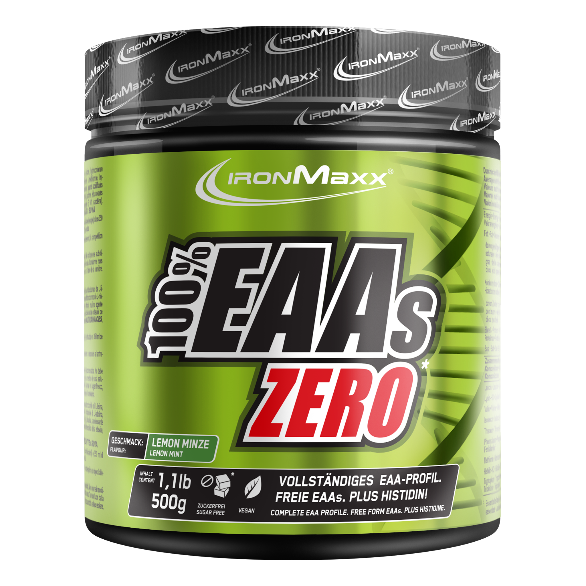 100% EAAs Zero (500g) - Lemon Minze