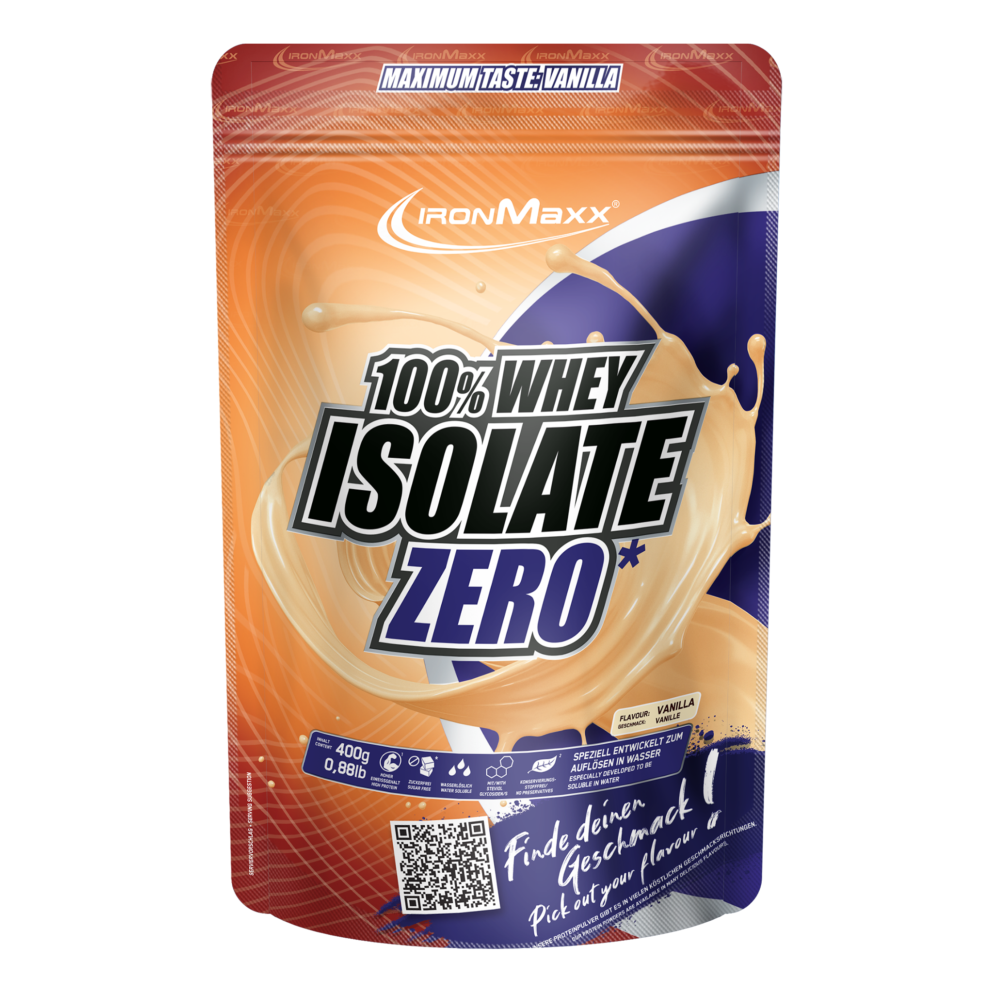 100% Whey Isolate ZERO (400g) - Vanille