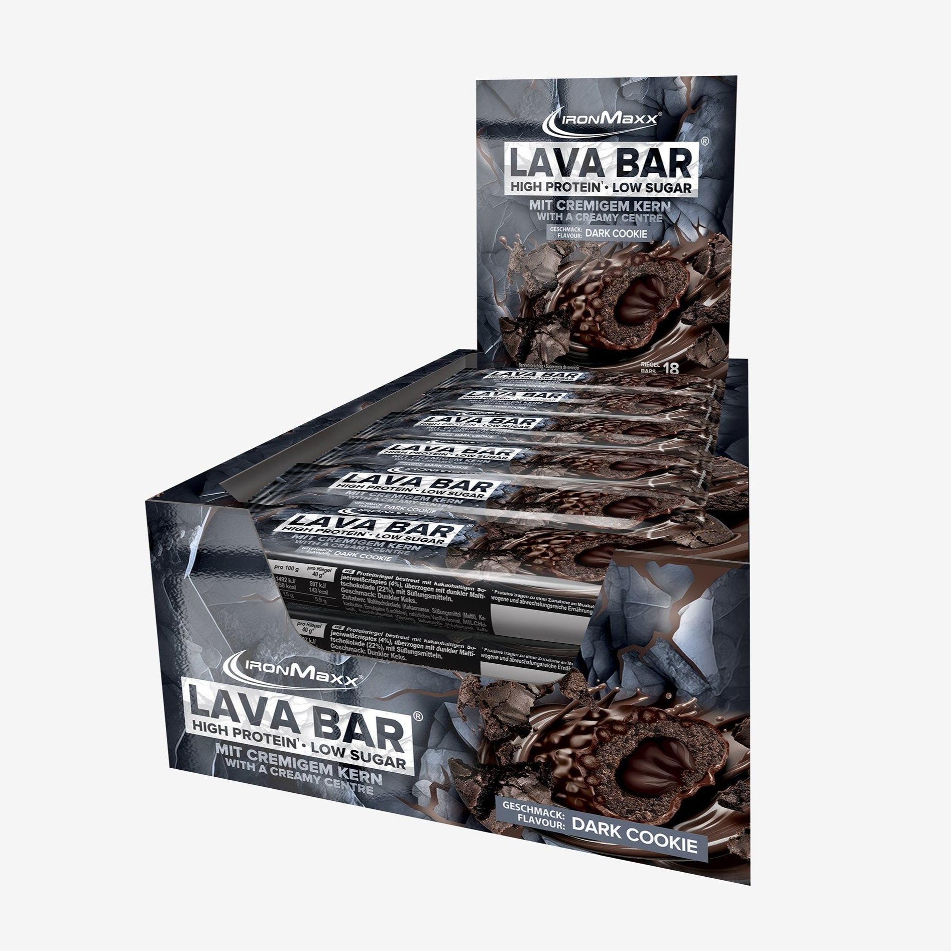 <tc>Lava Bar</tc> <tc>Protein</tc> Reep (18x40g) - <tc>Dark Cookie</tc>