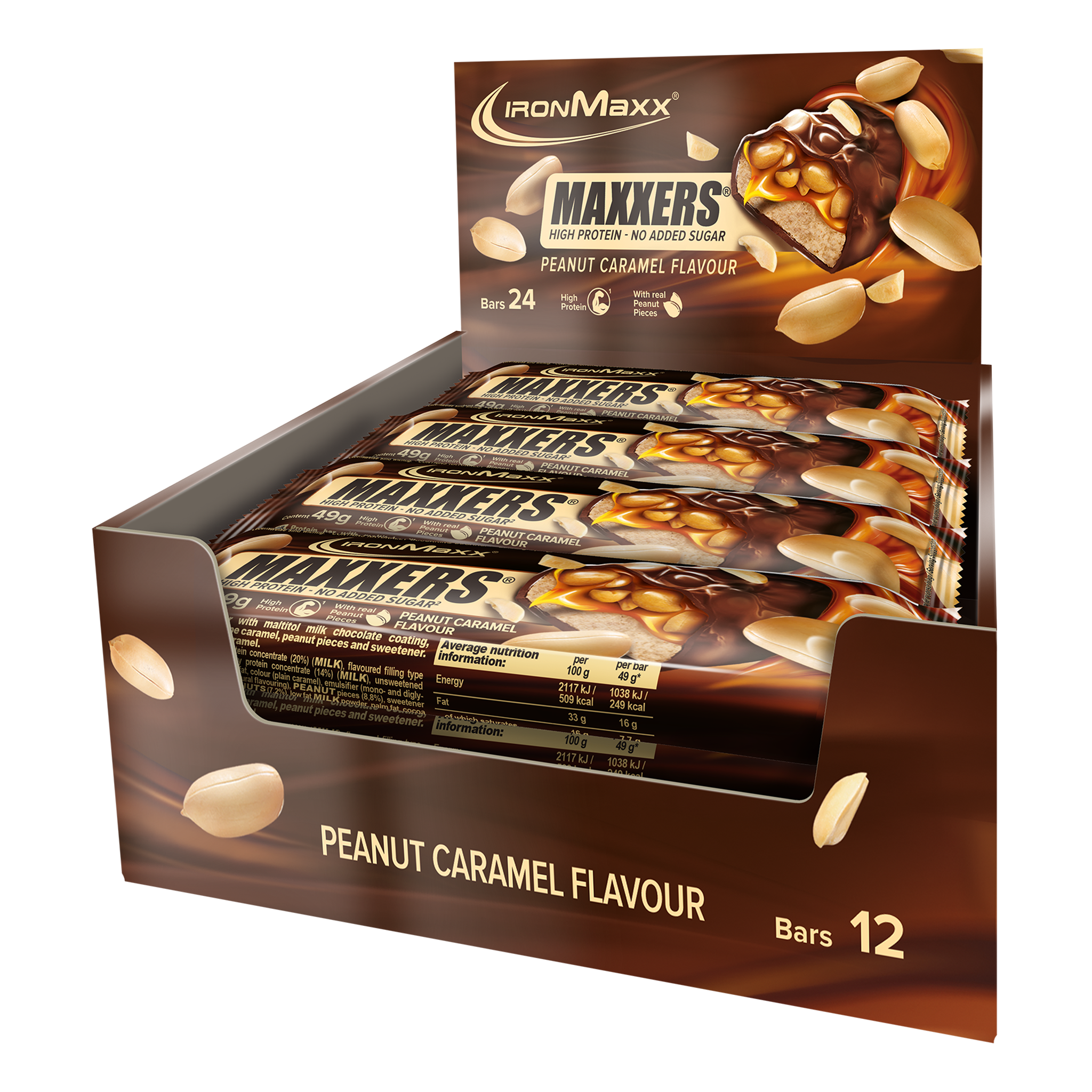 Maxxers (12x49g) - <tc>Peanut Caramel</tc>