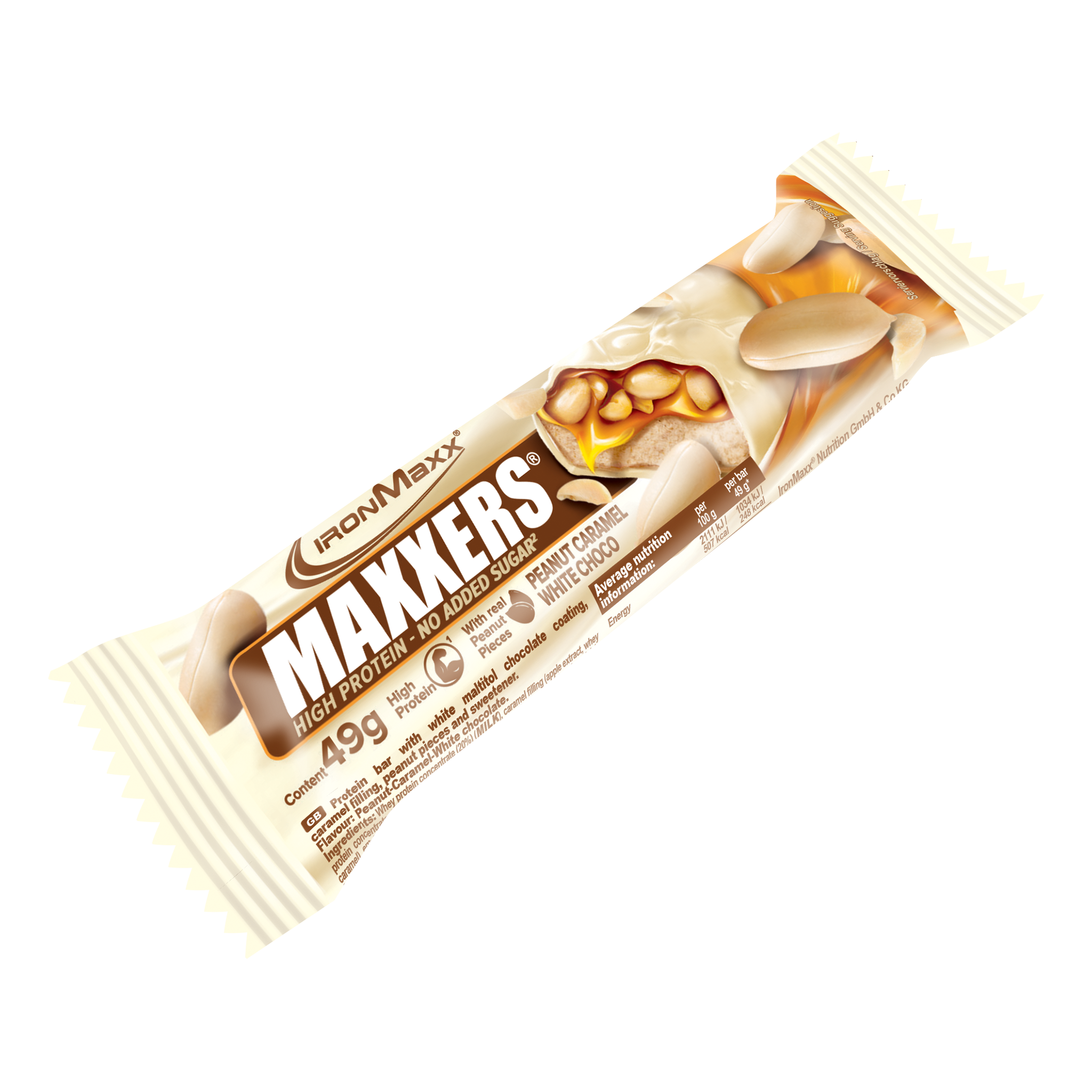 <tc>Maxxers</tc> (49g) - <tc>White Choc Peanut Caramel</tc>