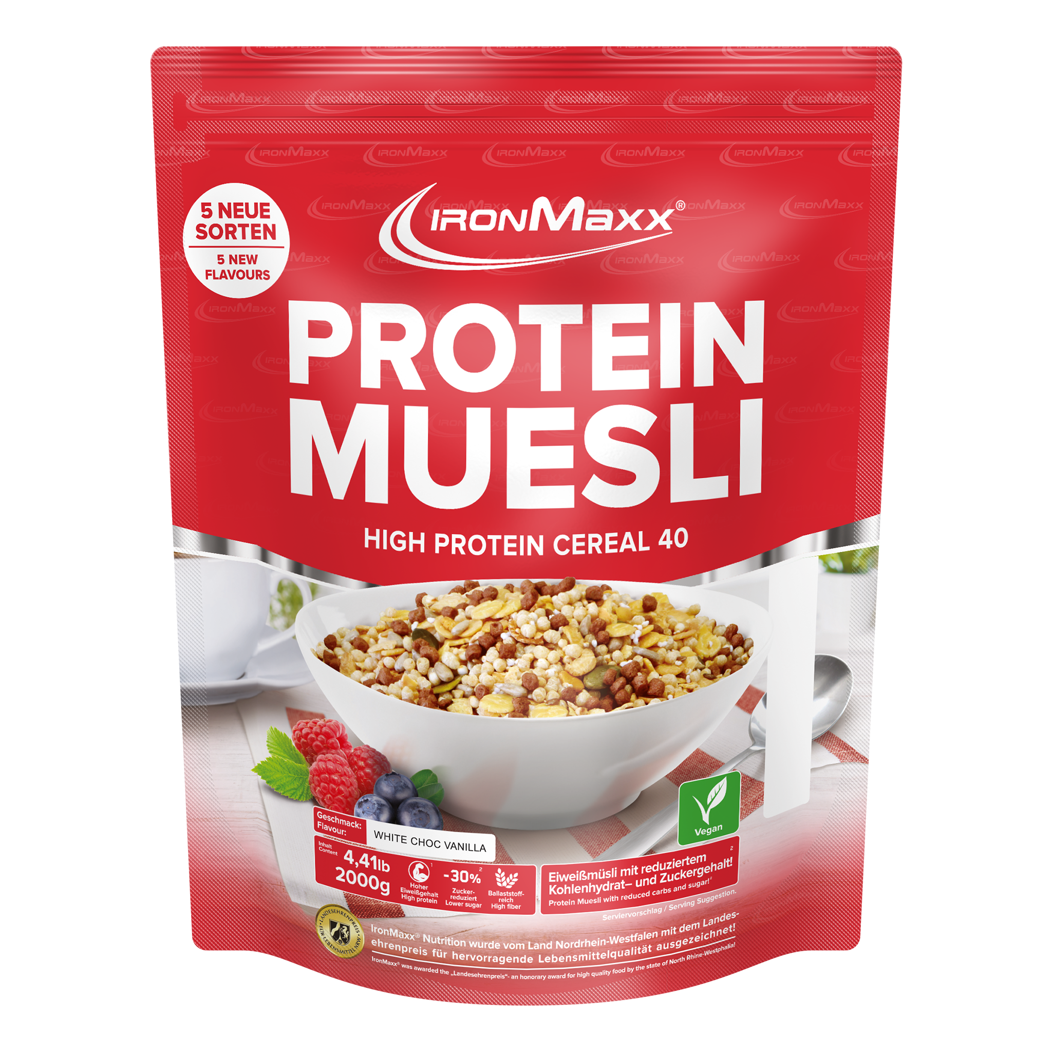 <tc>Protein Muesli</tc> (2000g) - <tc>White Chocolate Vanilla</tc>