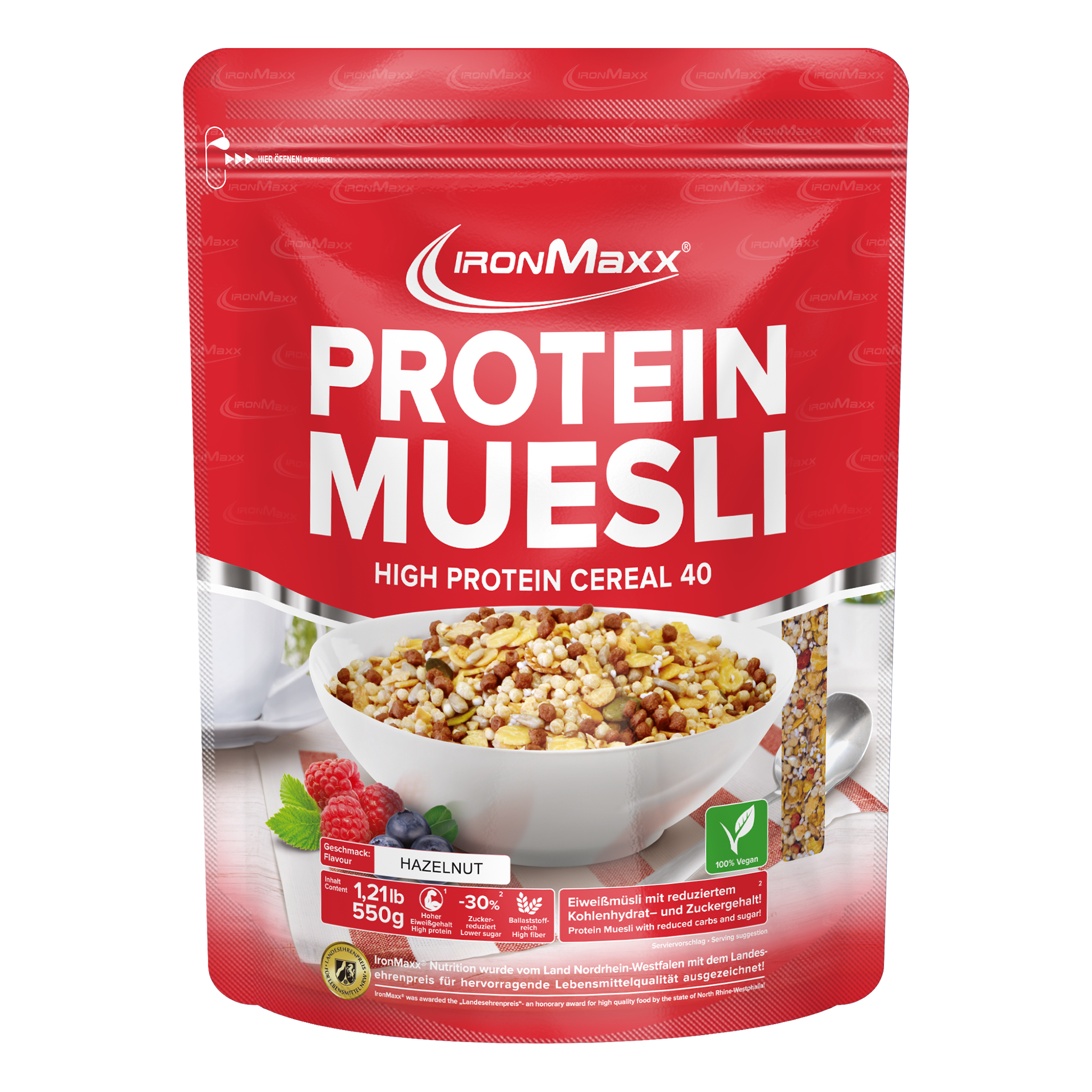 <tc>Protein Muesli</tc> (550g) - <tc>Hazelnut</tc>