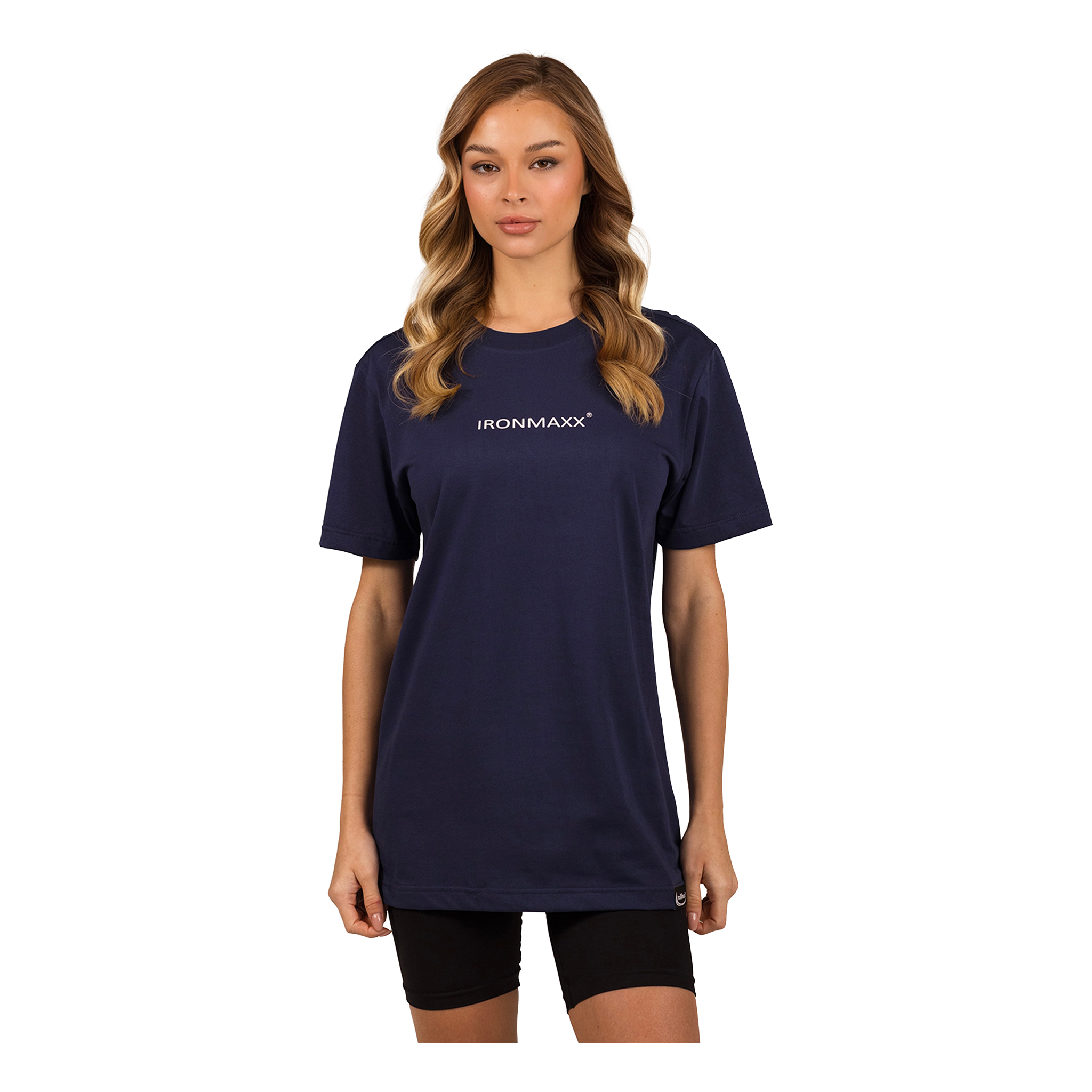 T-shirt damski granatowy - damski S