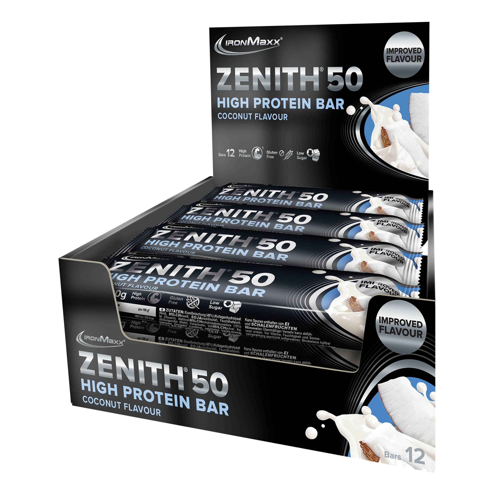 <tc>ZENITH® 50</tc> <tc>Protein</tc> Baton (12x100g) - <tc>Coconut</tc>