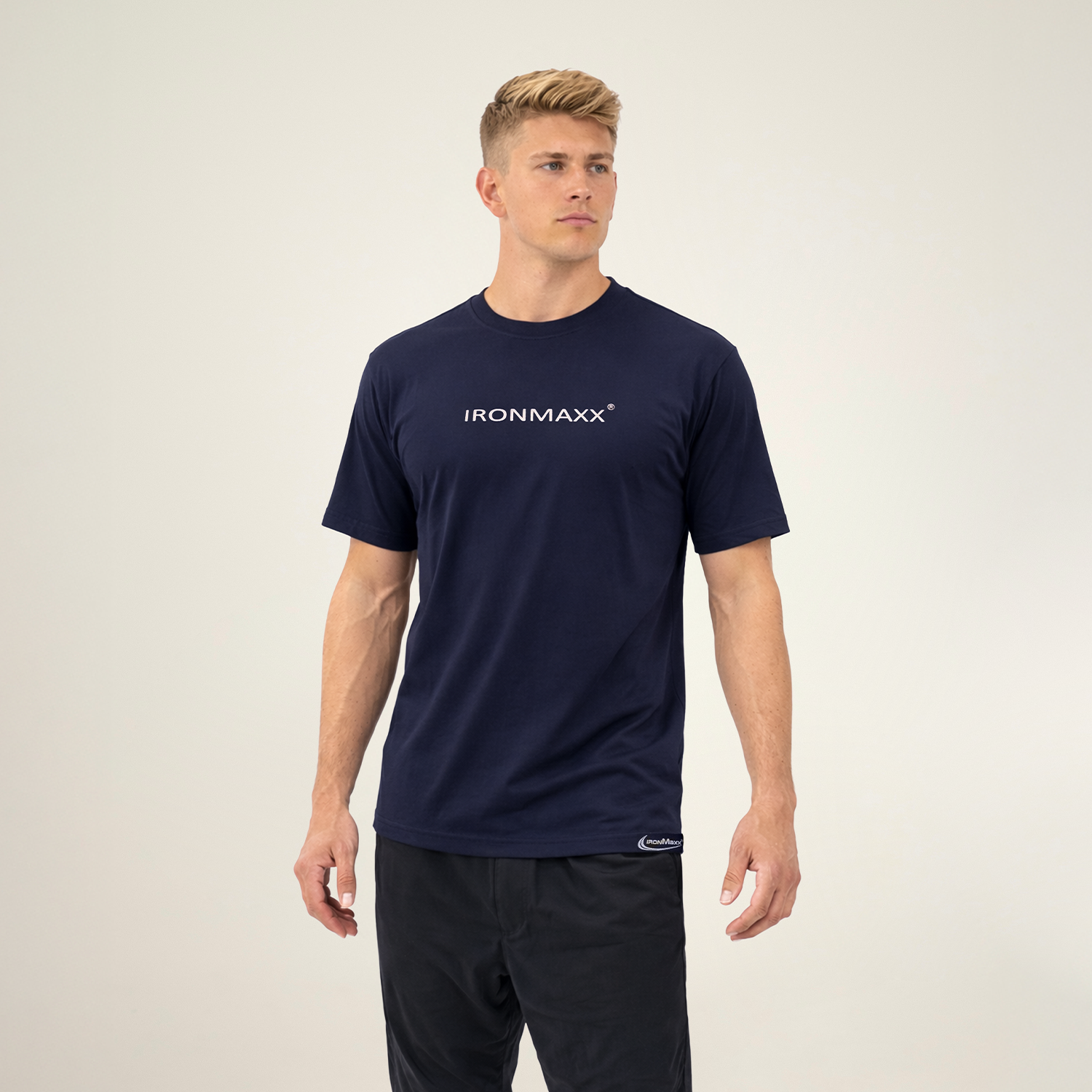 Camiseta Hombre Azul Oscuro - Hombre L