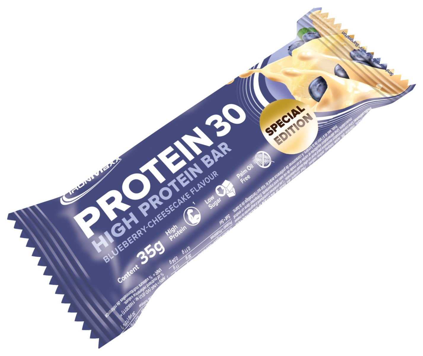 <tc>Protein</tc> 30 <tc>Protein</tc> Barres (24x35g) - Cheesecake aux myrtilles