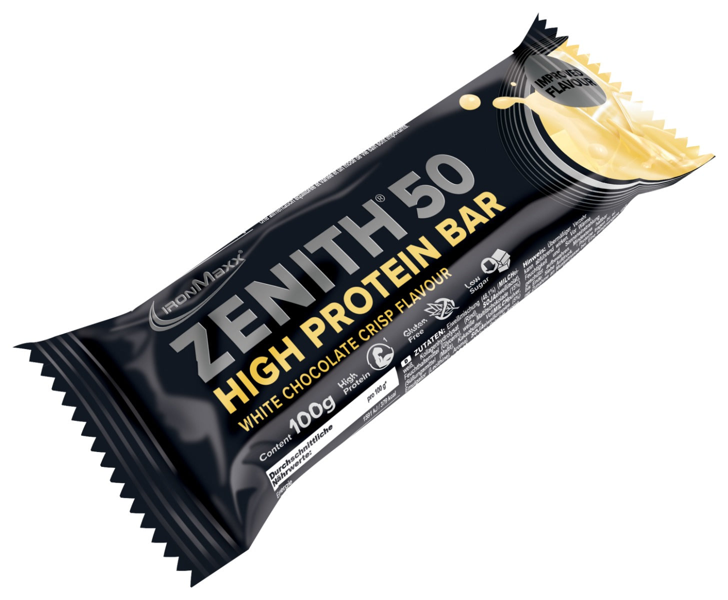 ZENITH® 50 Protein Riegel (12x100g) - Weiße Schokolade Crisp