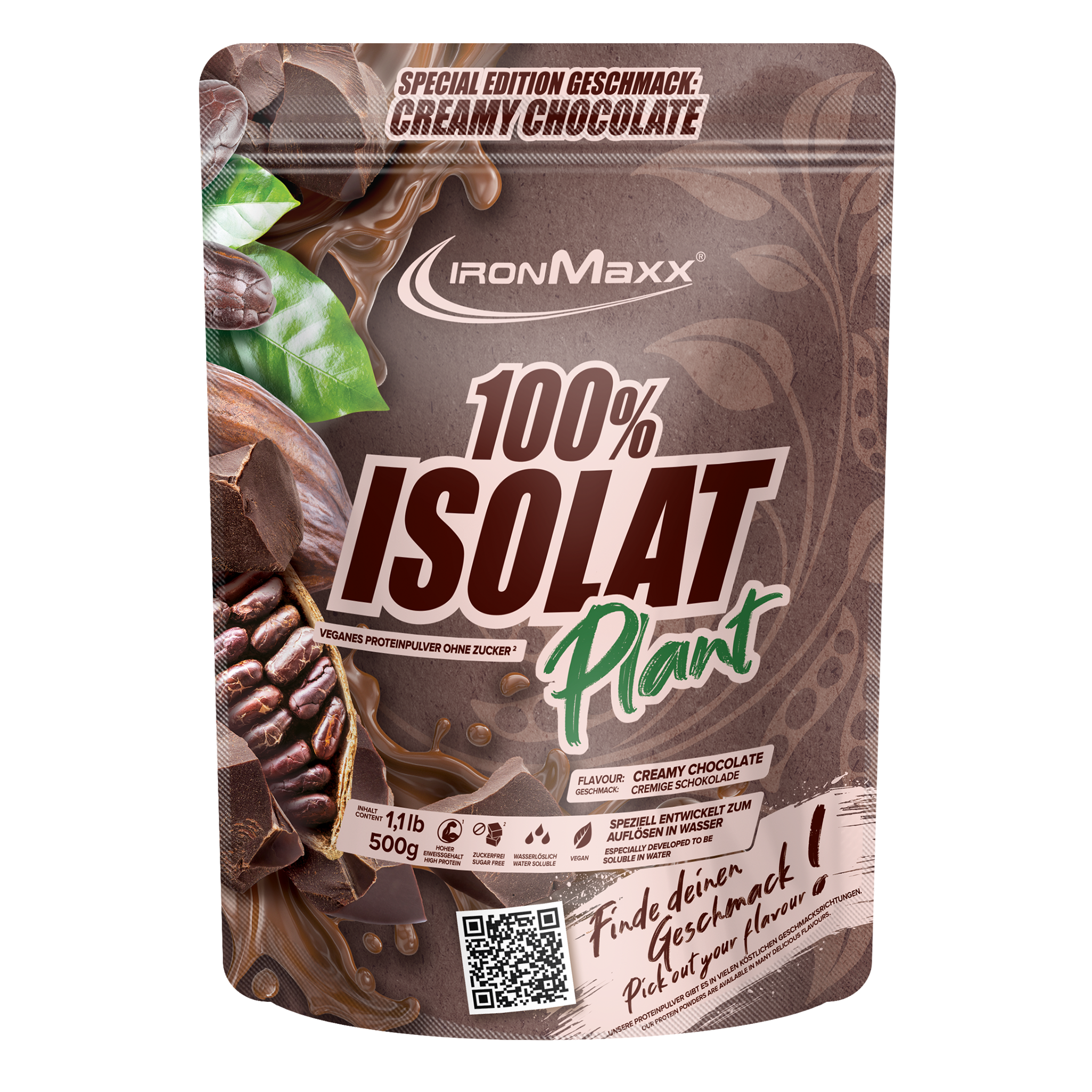 100% Isolate Plant (500g) - <tc>Creamy Chocolate</tc>