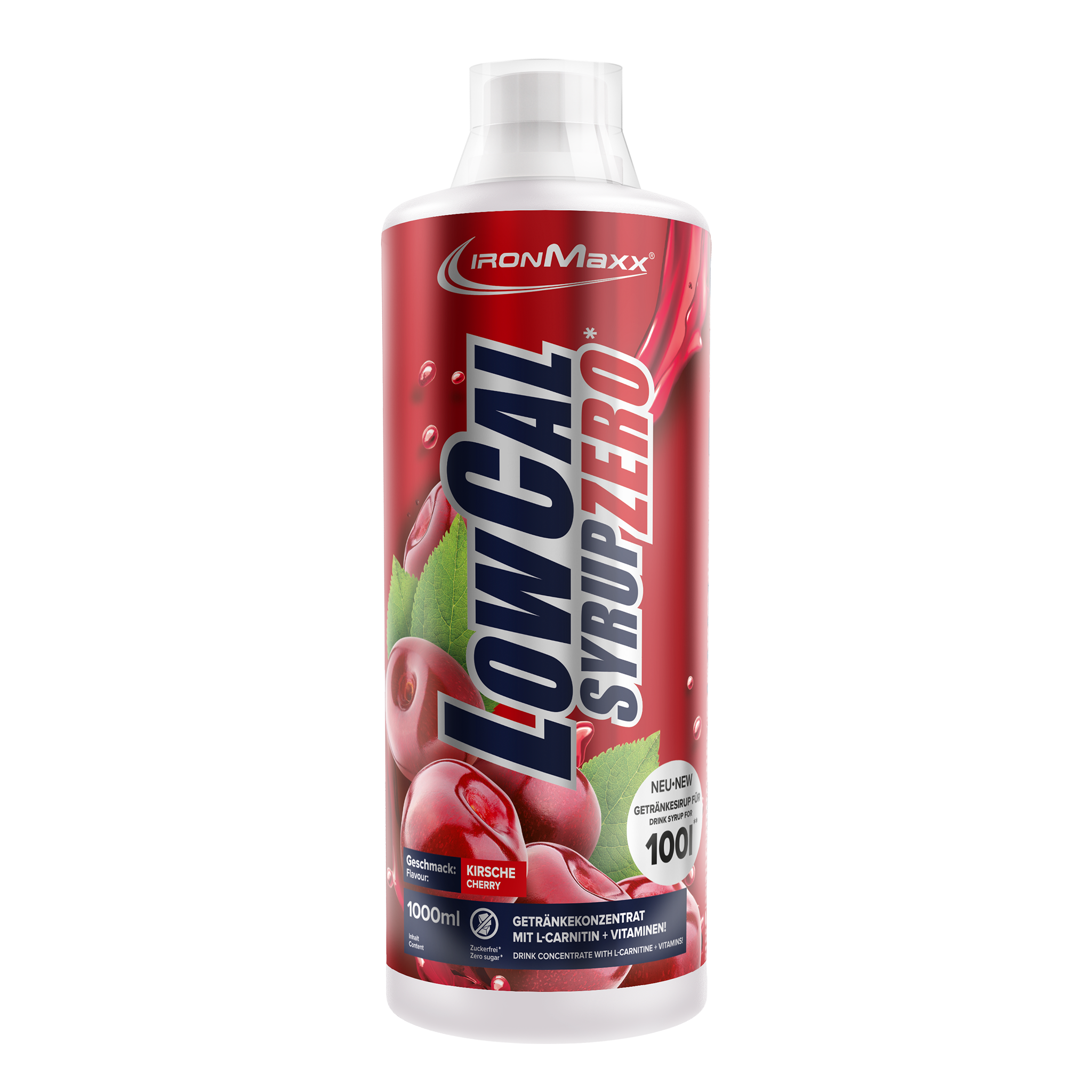 LowCal Syrup Zero (1000ml) - Kirsche
