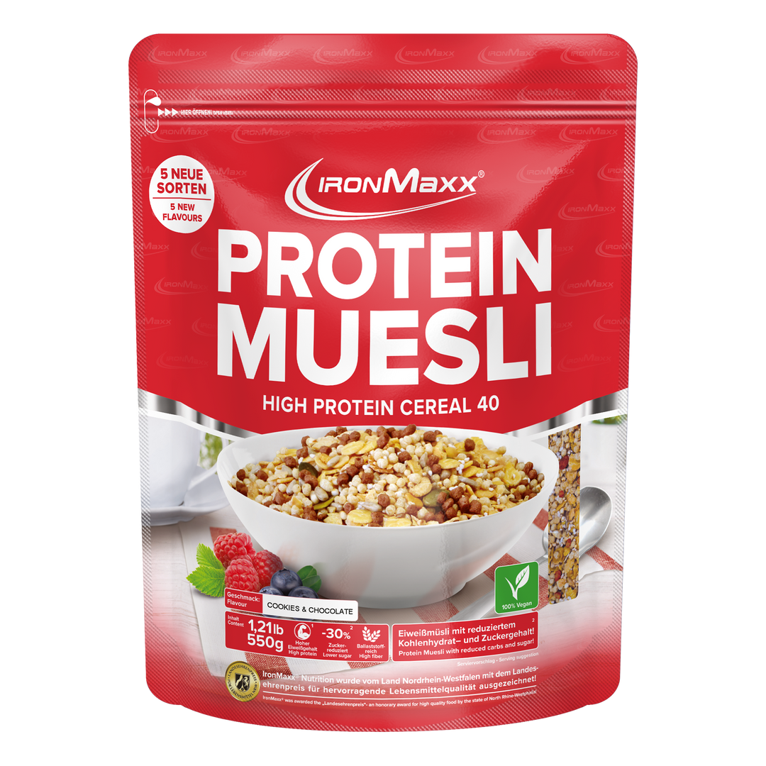 <tc>Protein Muesli</tc> (550g) - <tc>Cookies & Chocolate</tc>