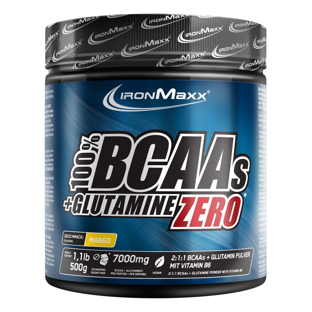100 % BCAA + <tc>Glutamine</tc> Zero (500g) - Mangue