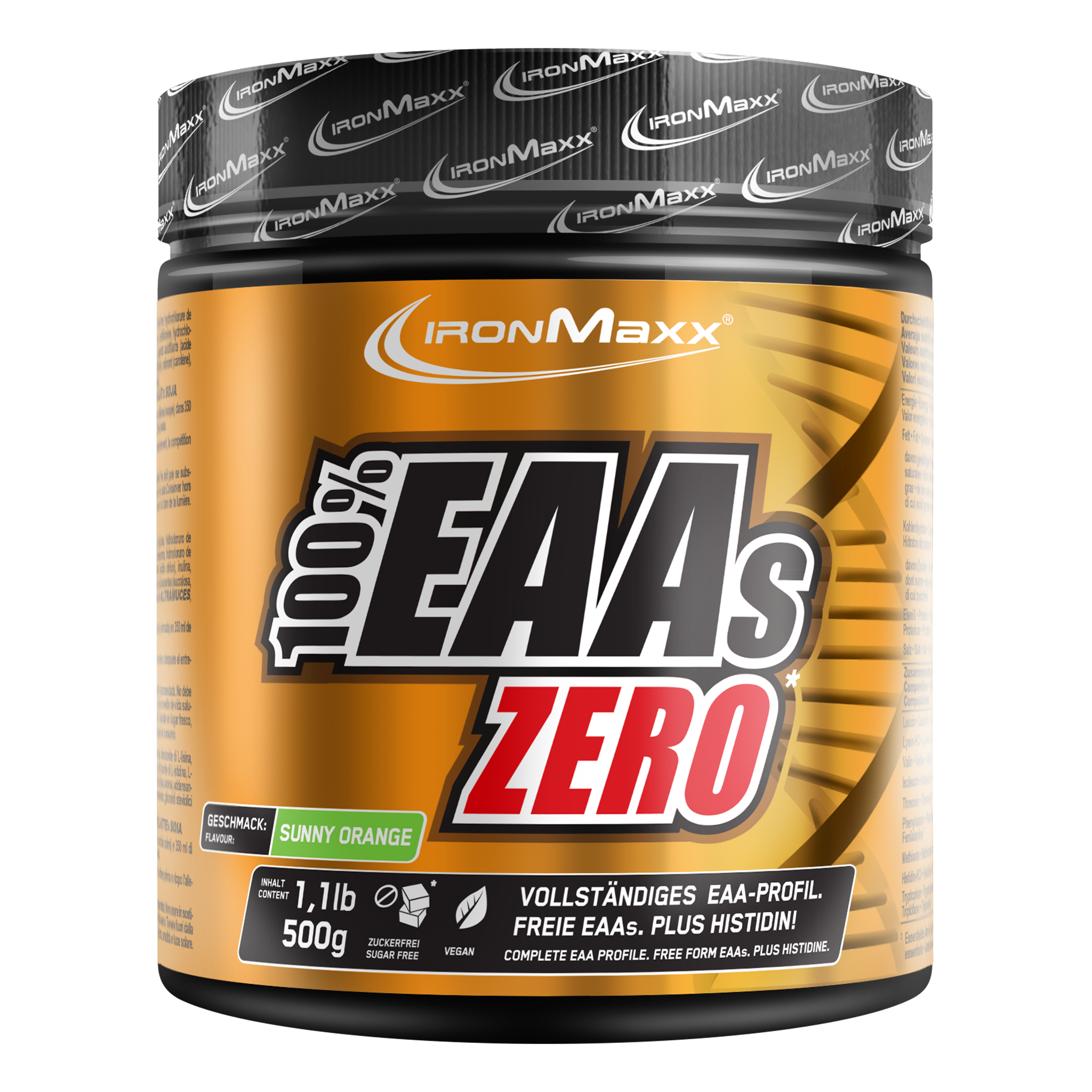 100% EAAs Zero (500g) - Sunny Orange