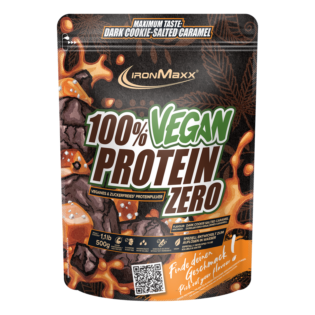 100% Vegan Protein Zero (500g) - Dark Cookie Salted Caramel