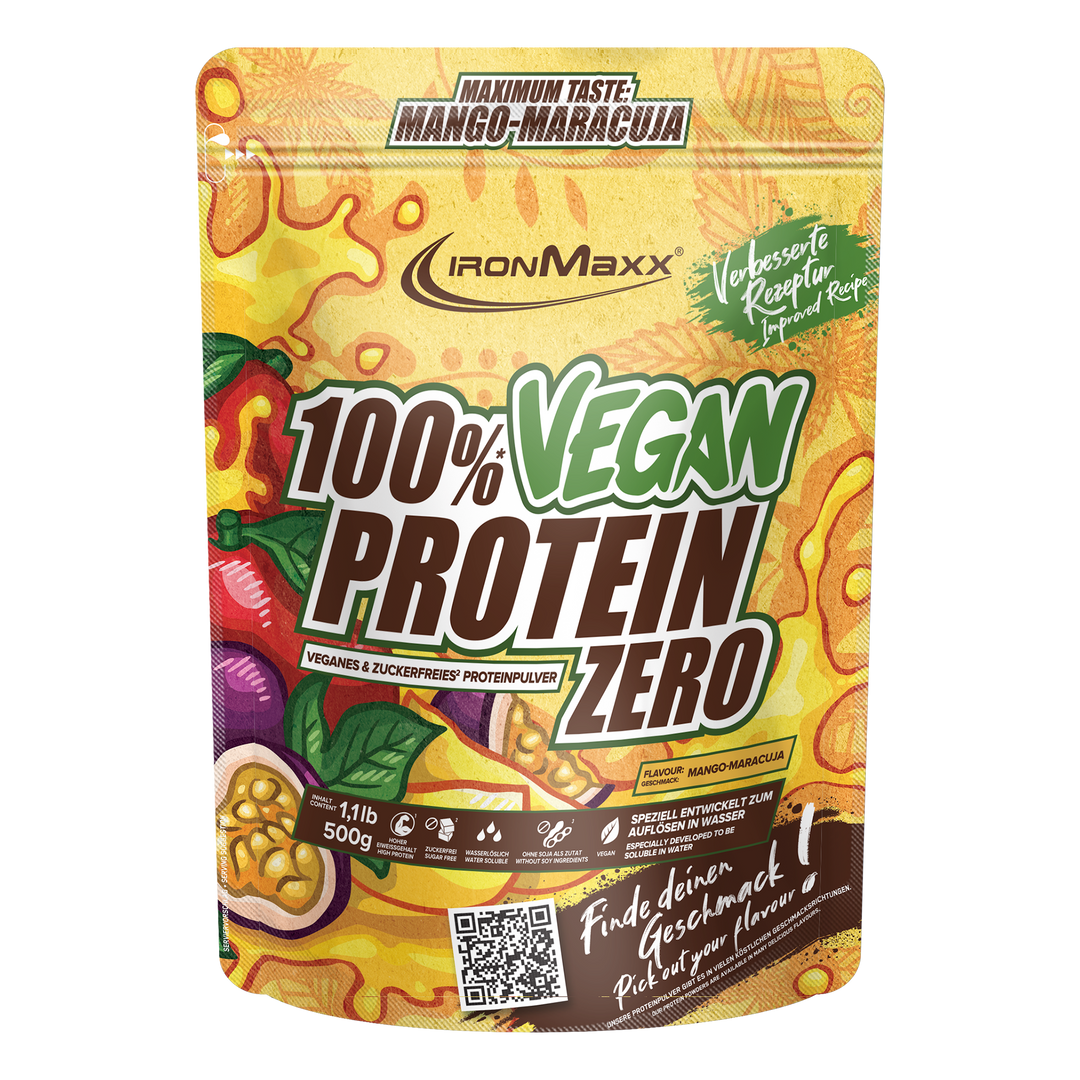 100% <tc>Vegan Protein Zero</tc> (500g) - <tc>Mango Passionfruit</tc>