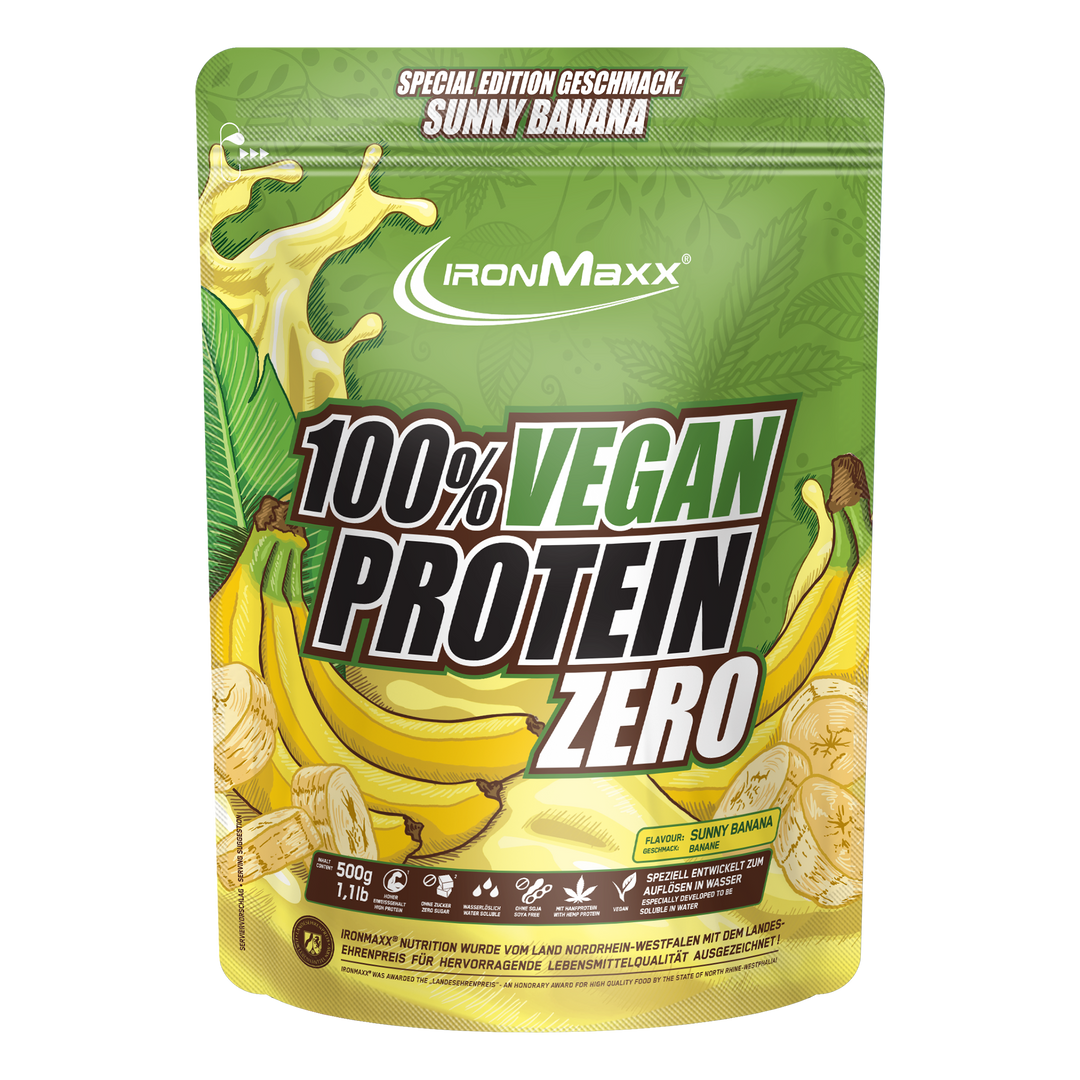 100% Vegan Protein Zero - Zonnige banaan (500 g) 