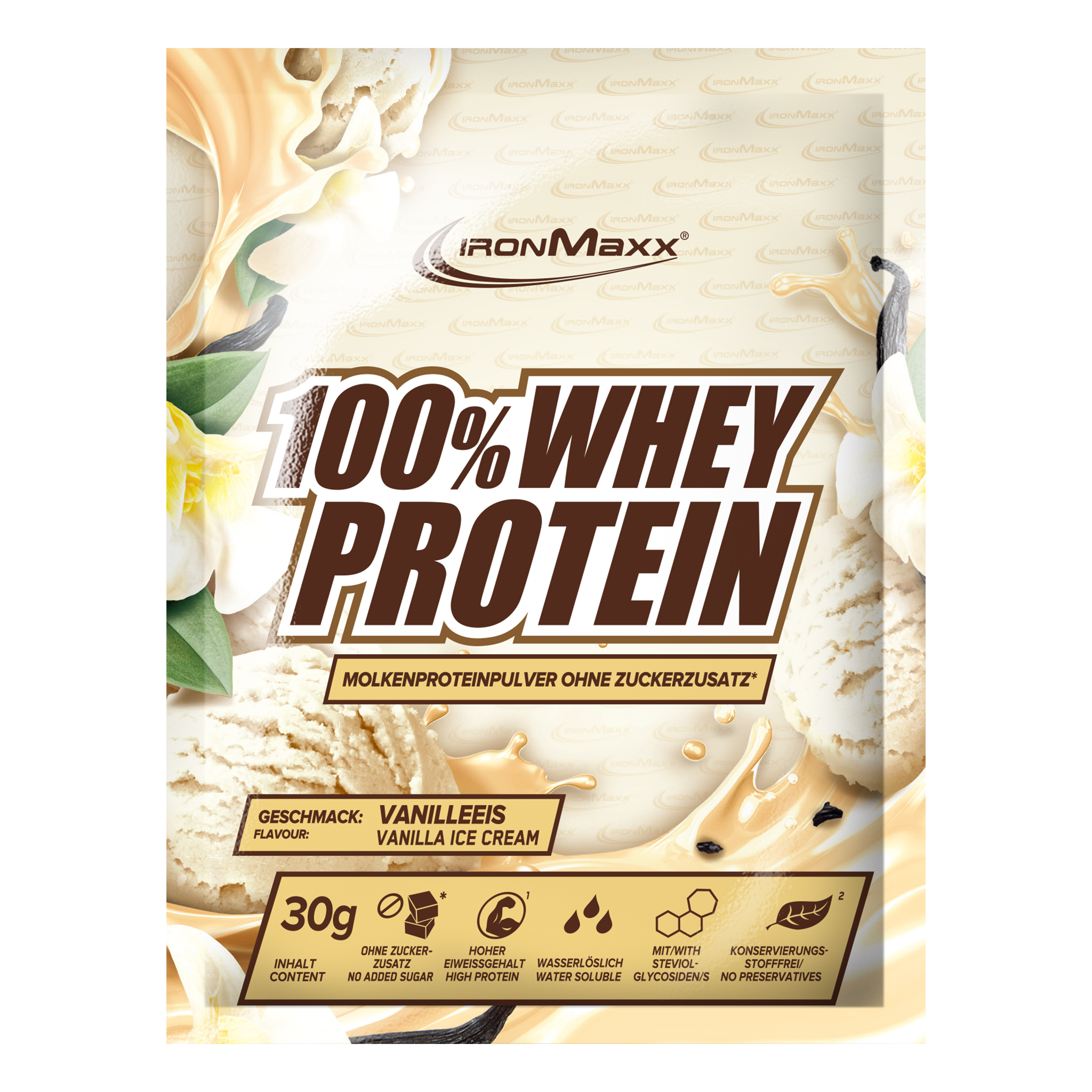 100% <tc>Whey Protein</tc> (30g) - <tc>Vanilla Ice Cream</tc>