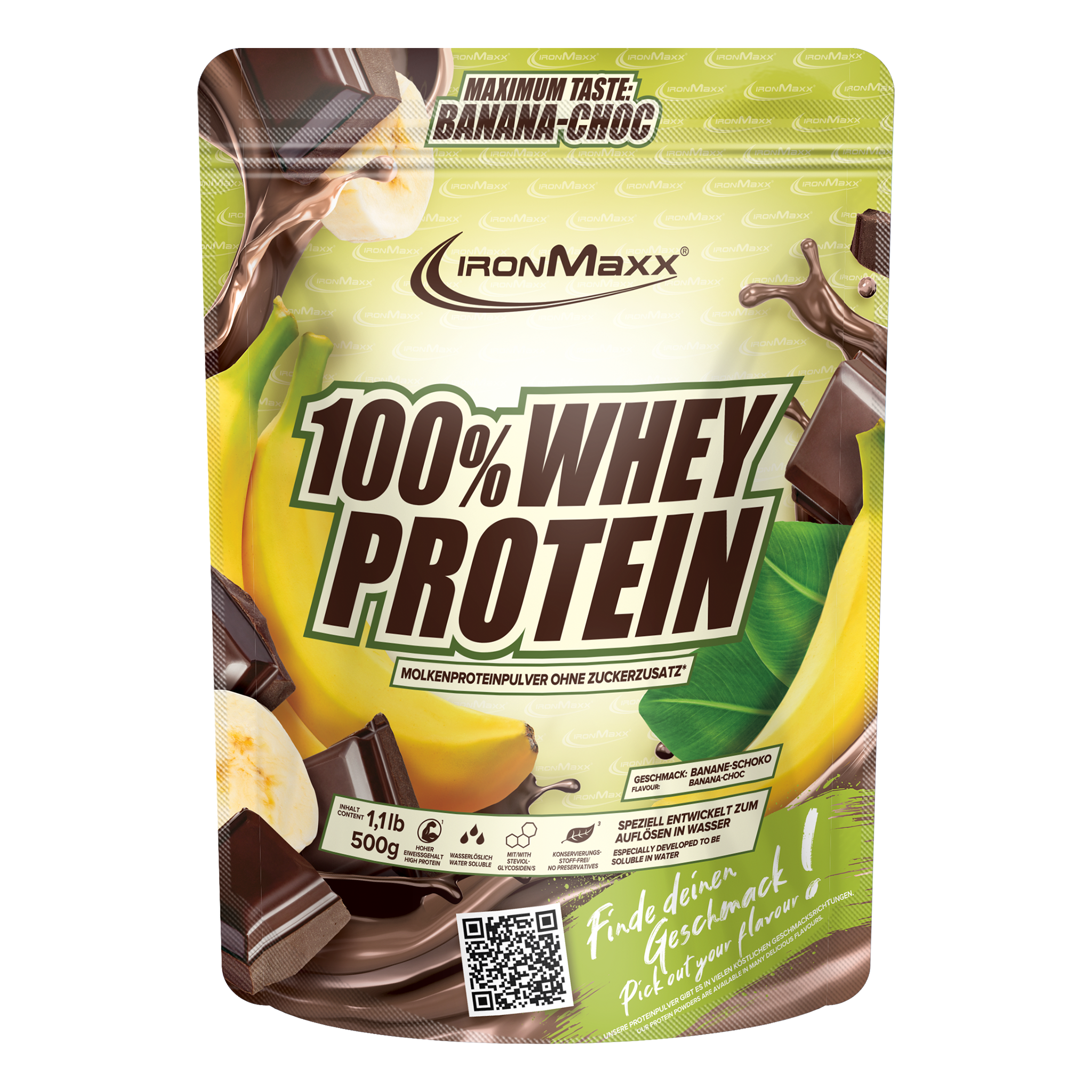 100% Whey Protein (500g) - Banana Choc