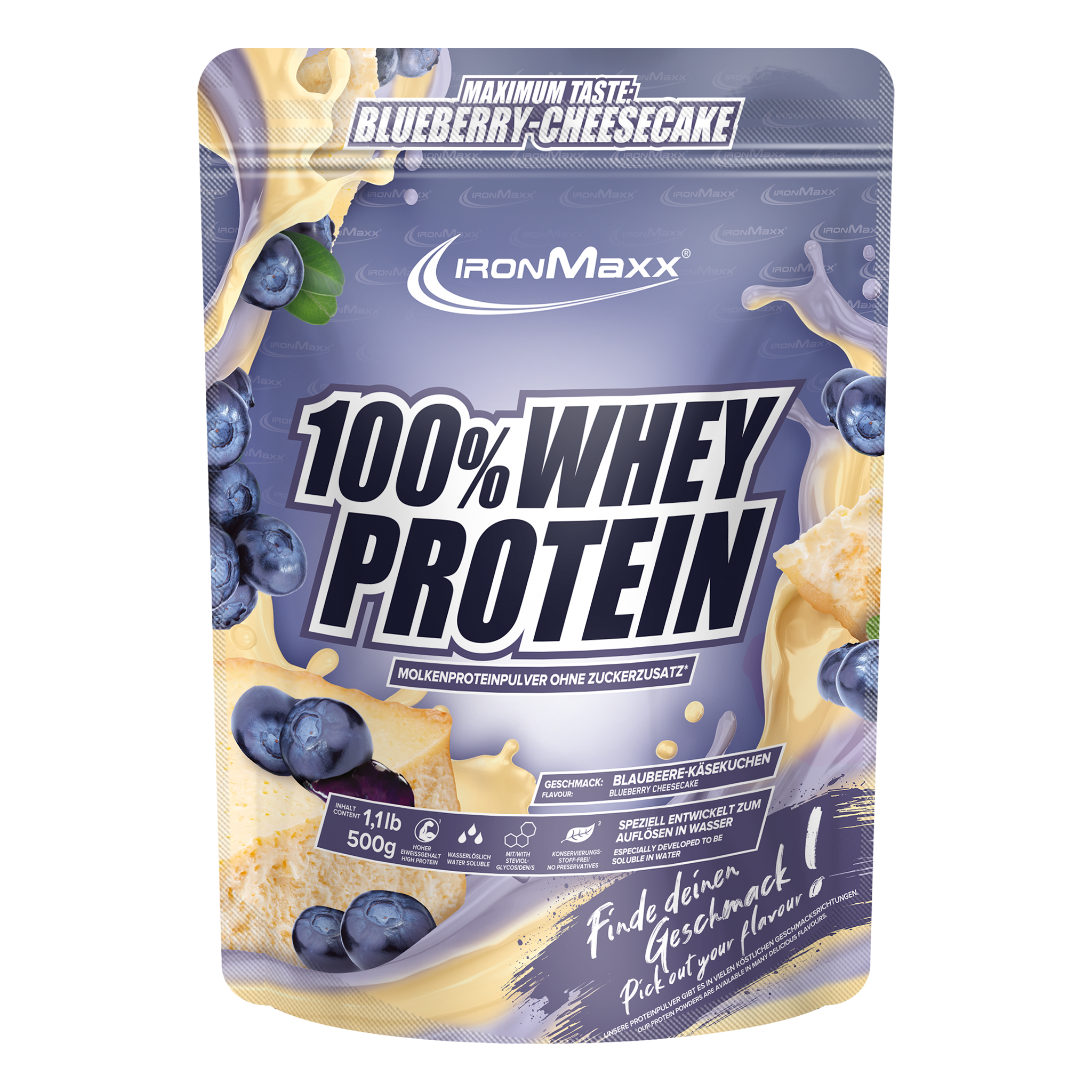 100% Whey Protein (500g) - Blueberry Cheesecake