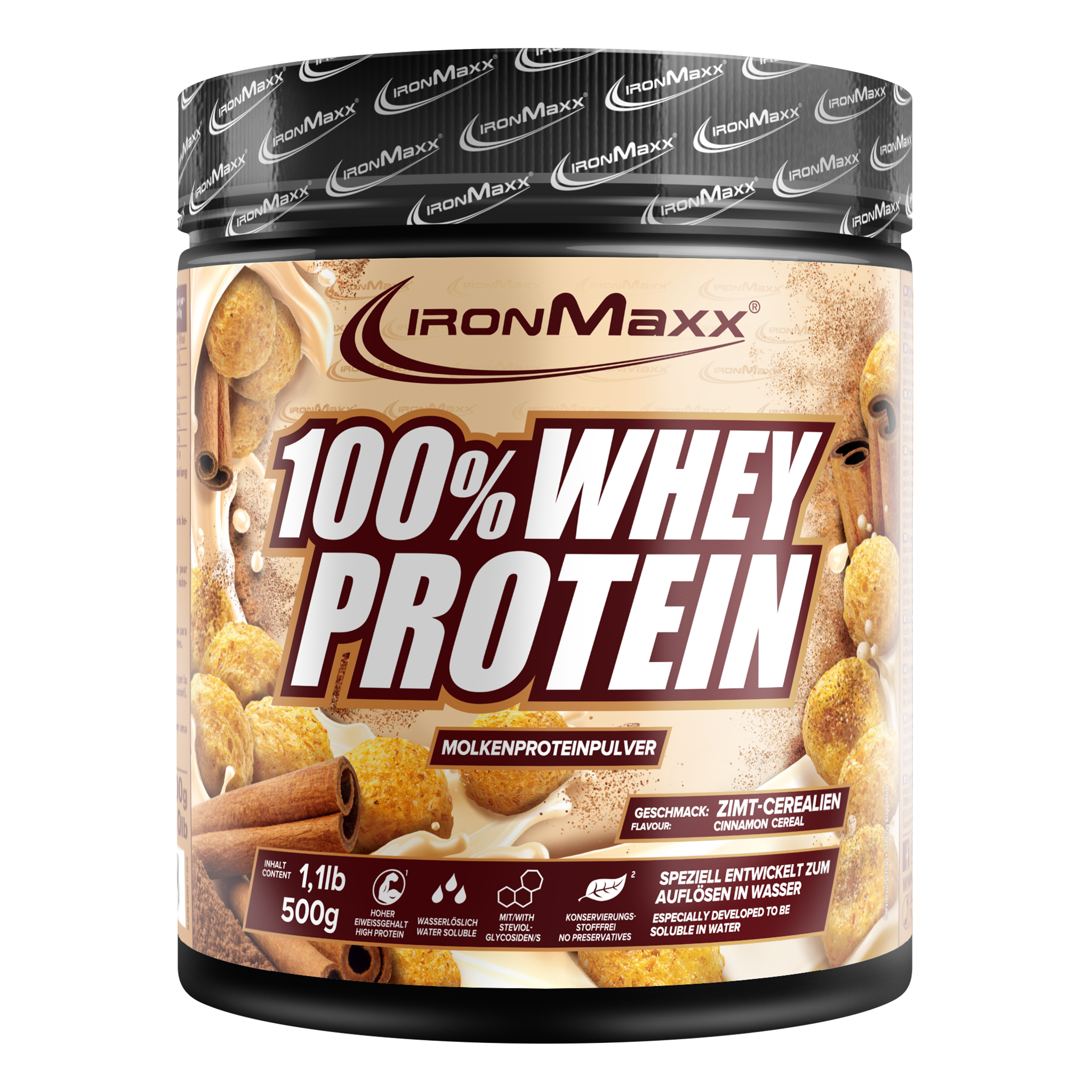 100% <tc>Whey Protein</tc> (500g) - Cereali alla Cannella