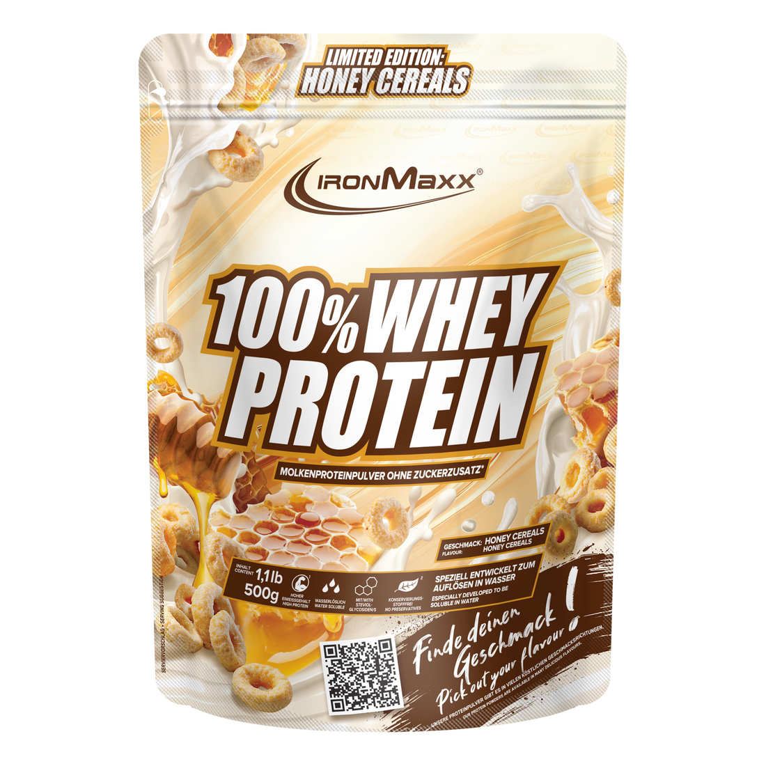 100% Whey Protein (500g) - Honey Cereal