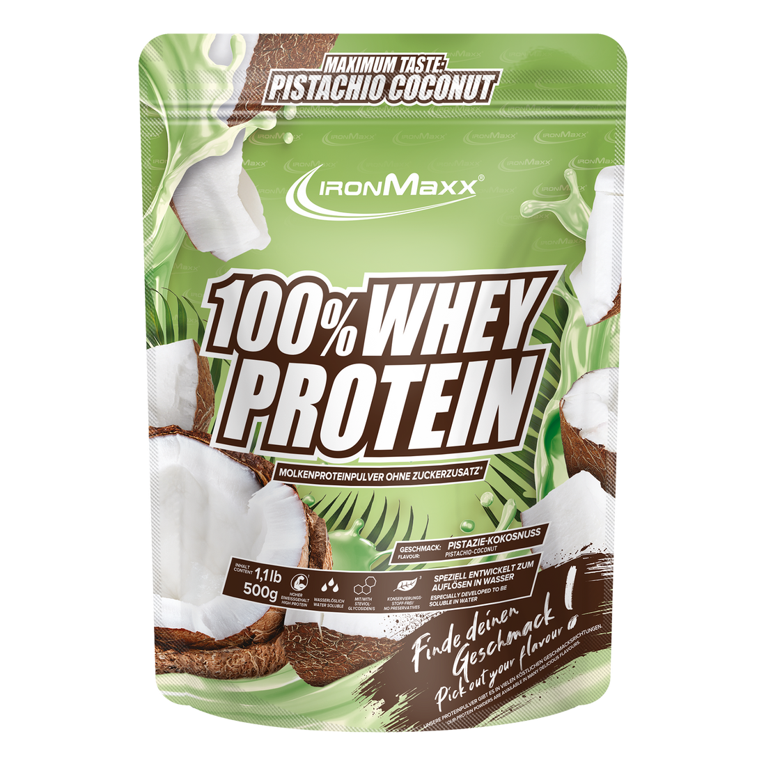 100% <tc>Whey Protein</tc> (500g) - Pistache <tc>Coconut</tc>