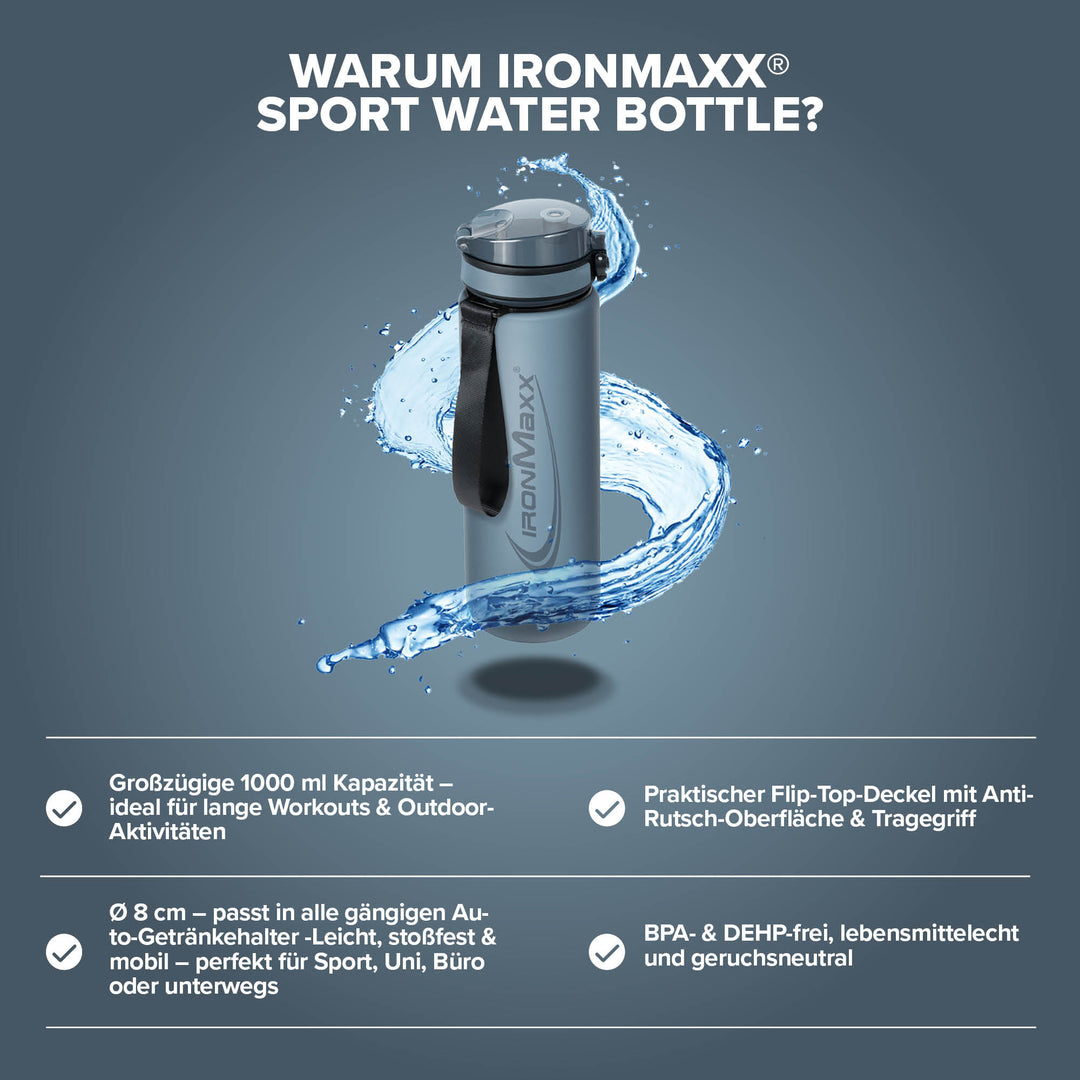 Sport Water Bottle (1000ml) - Kyanite Blue