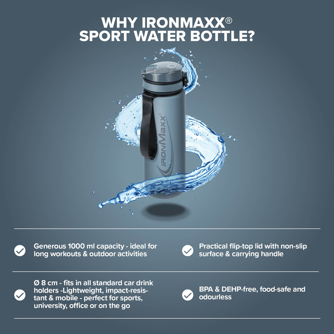 <tc>Sport Water Bottle</tc> (1000ml) - Kyanite Blue