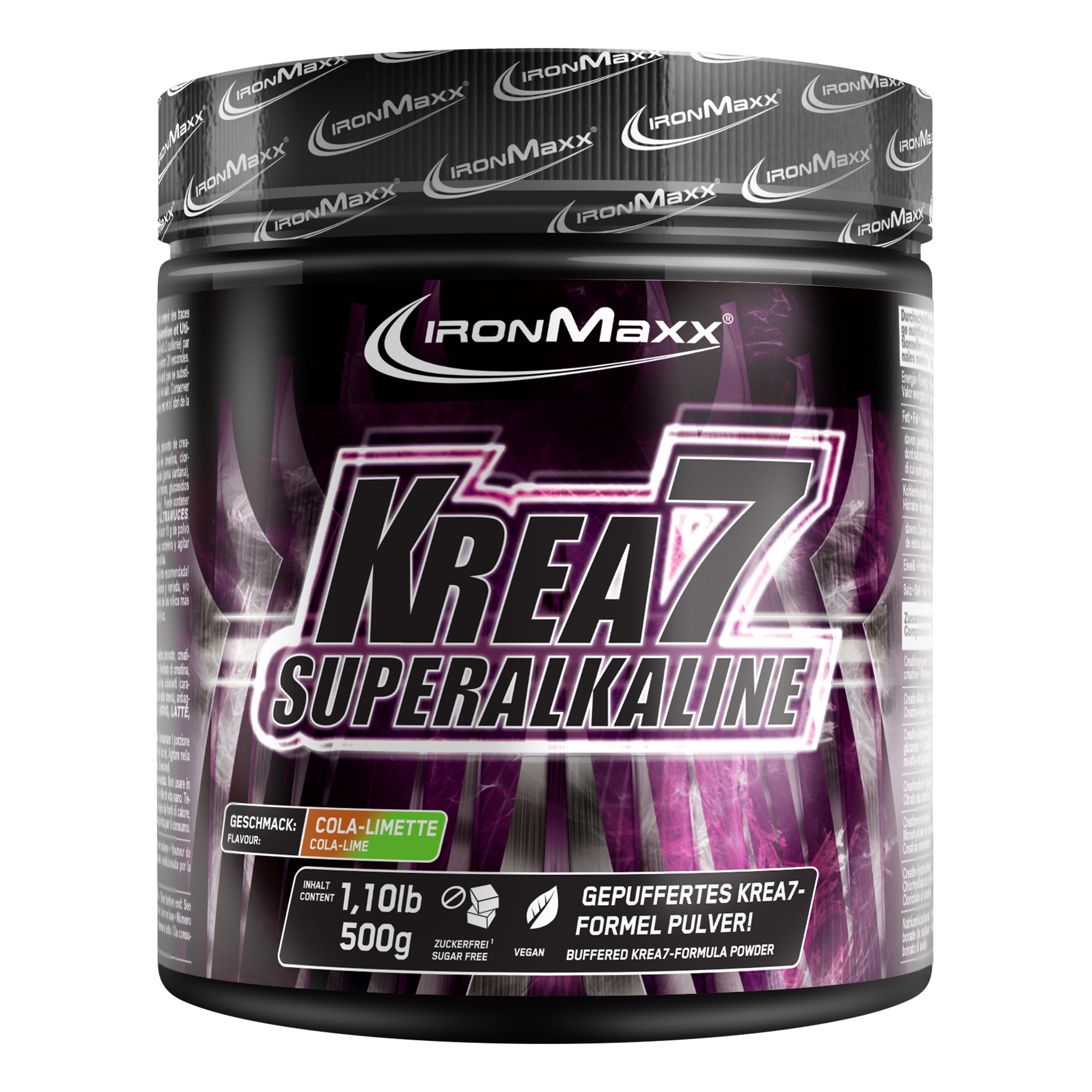 Poudre superalcaline Krea7 (500g) - Cola Citron vert
