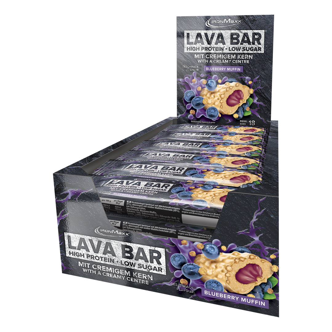 Lava Bar Proteïnereep (18x40g) - Bosbessenmuffin