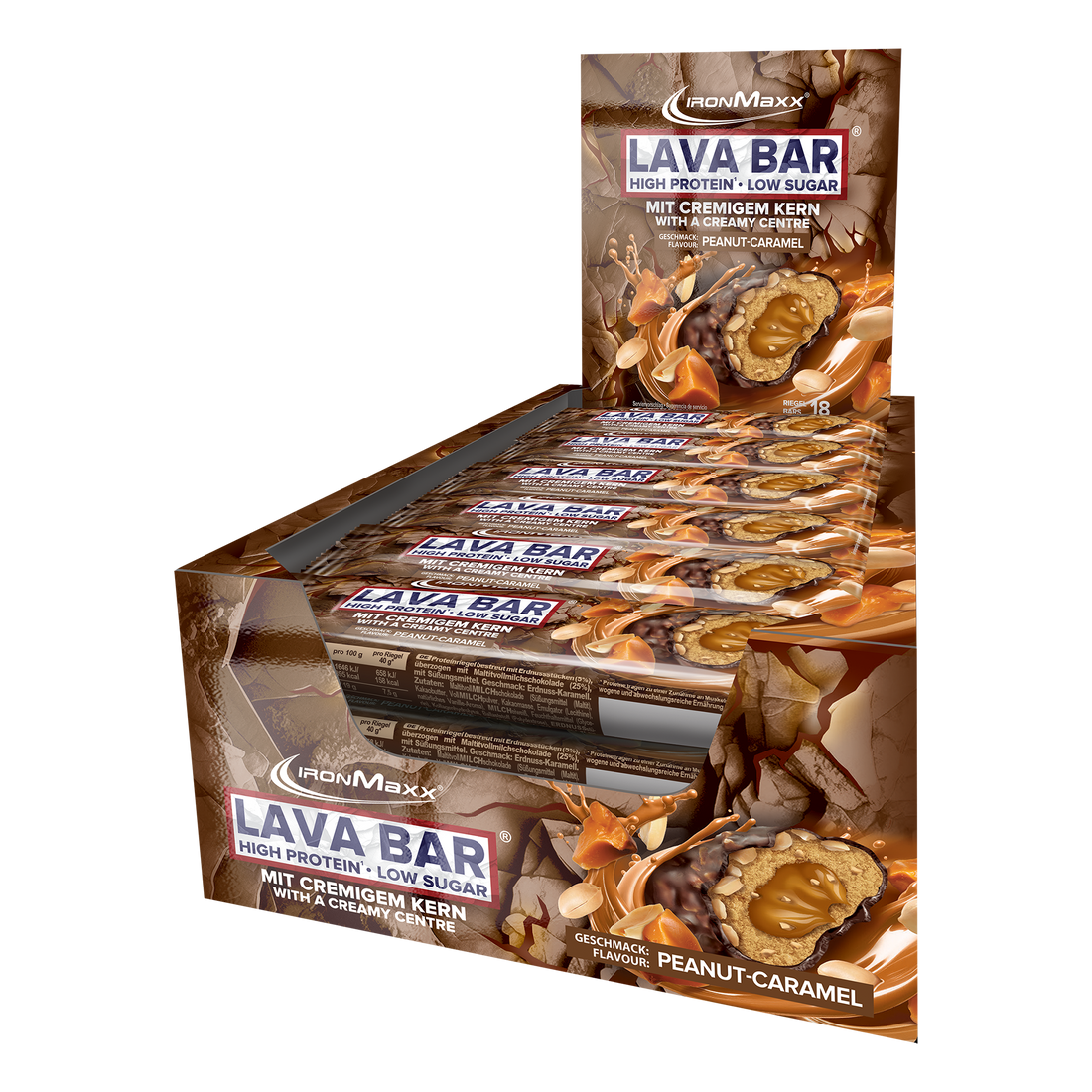Lava Bar Protein Riegel (18x40g) - Peanut Caramel