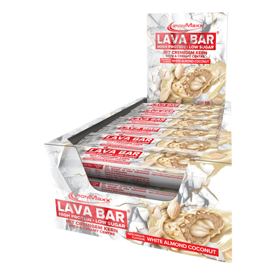 <tc>Lava Bar</tc> <tc>Protein</tc> Barritas (18x40g) - <tc>White Almond Coconut</tc>