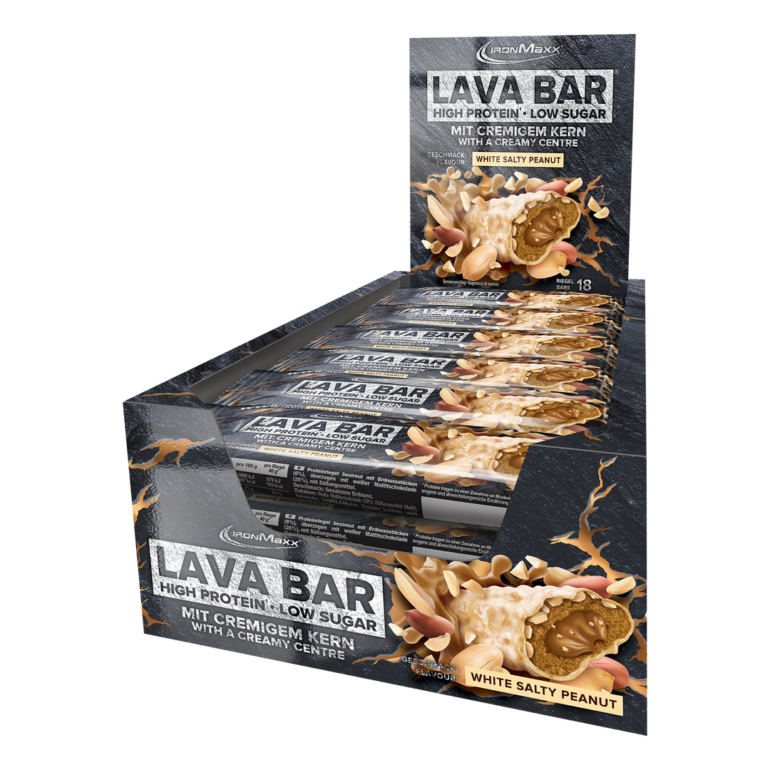<tc>Lava Bar</tc> <tc>Protein</tc> Barritas (18x40g) - <tc>White Salty Peanut</tc>