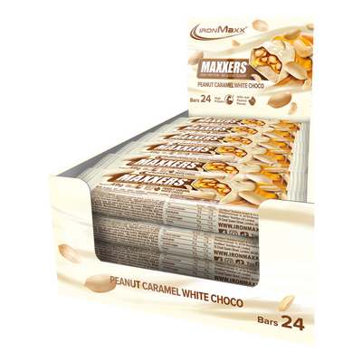 <tc>Maxxers (24x49g) -  White Choc Peanut Caramel</tc>