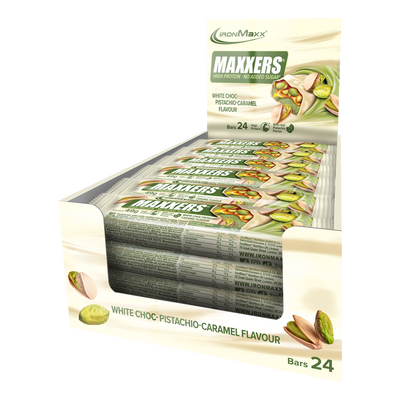 <tc>Maxxers (24x49g) - White Choc Pistachio Caramel</tc>