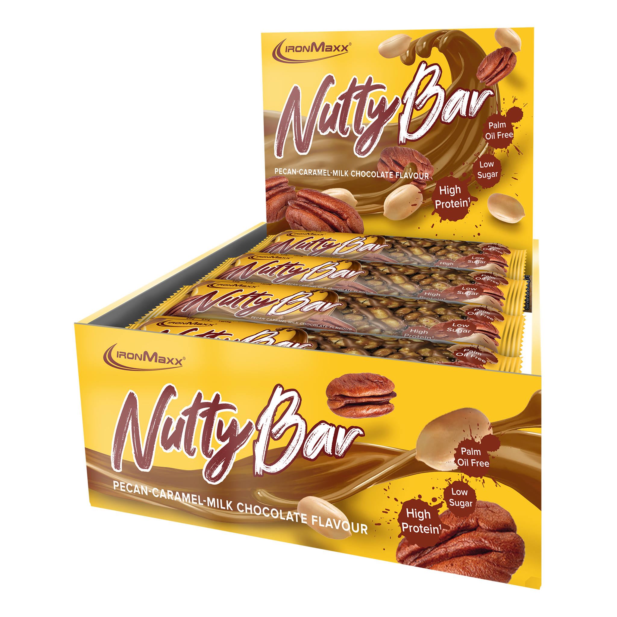 Nutty Bar (12x40g) - Pecannoot Karamel Melk <tc>Chocolate</tc>