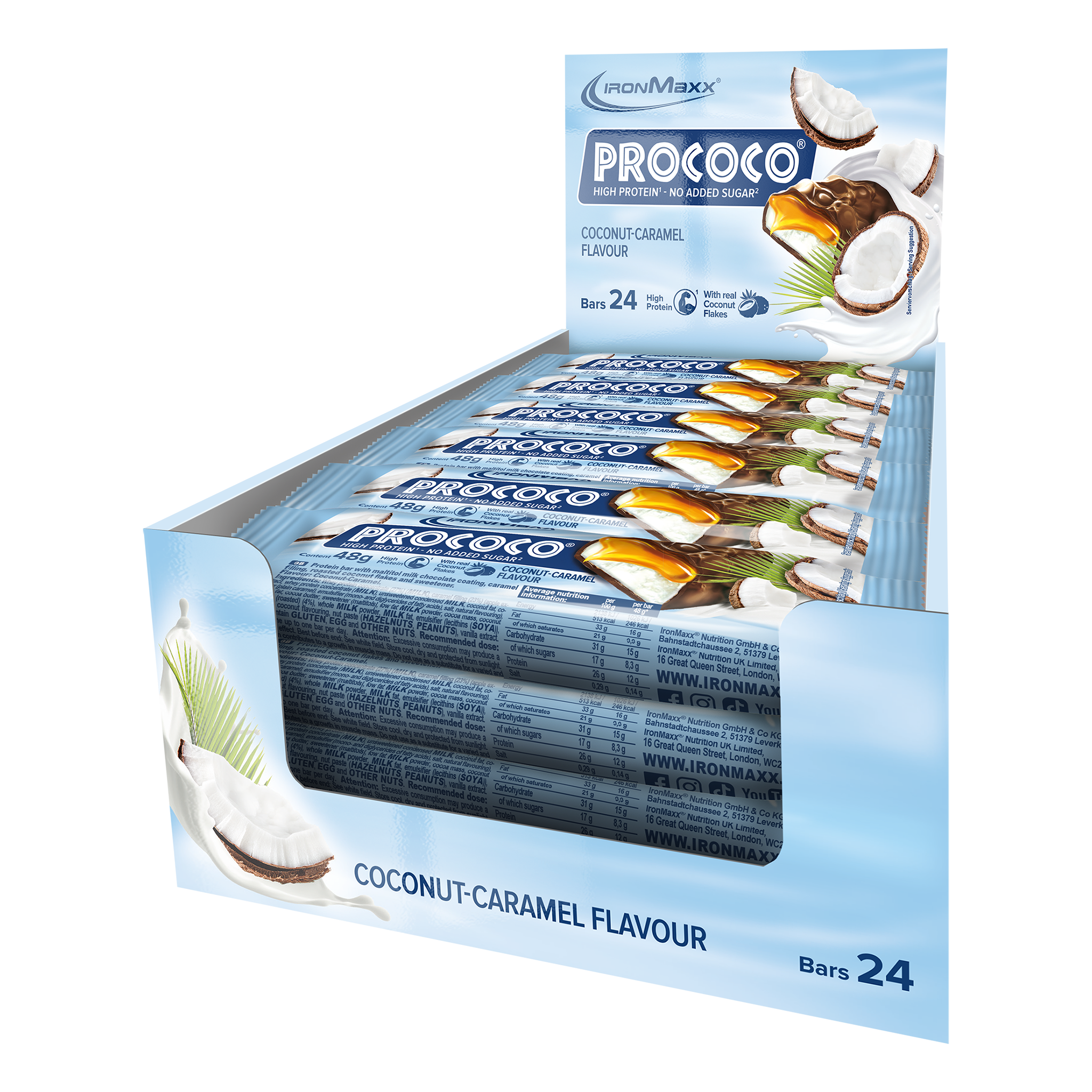 <tc>Prococo®</tc> (24x48g) - Noix de coco caramel