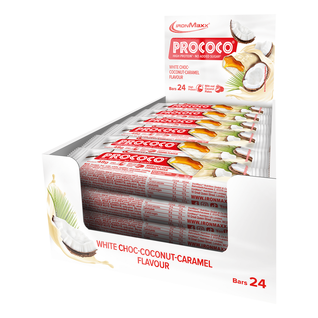 Prococo® (24x48g) - White Choc  Coconut Caramel