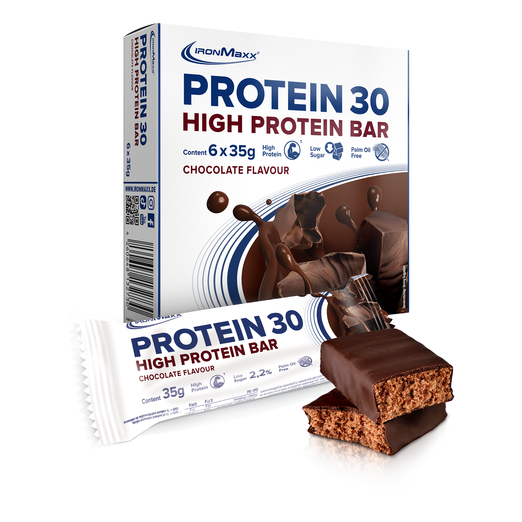 <tc>Protein</tc> 30 <tc>Protein</tc> Barre Multipack (6x35g) - Chocolat