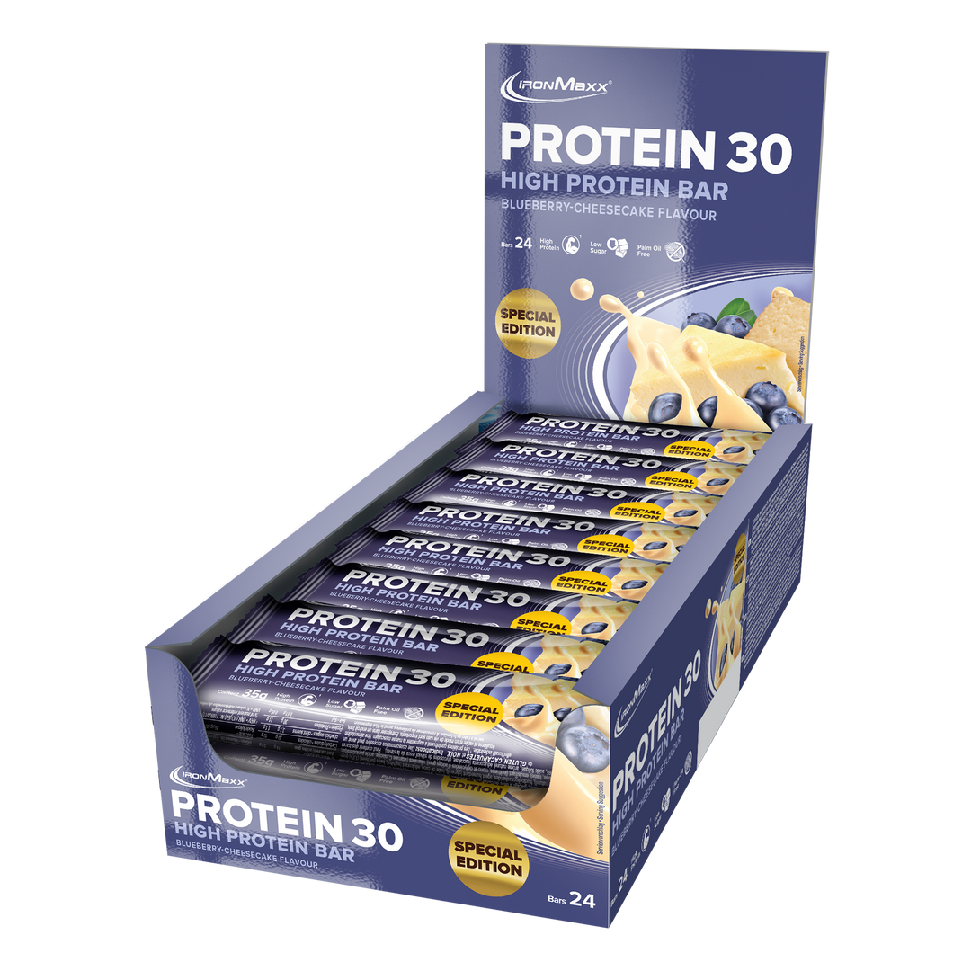<tc>Protein</tc> 30 <tc>Protein</tc> Barras (24x35g) - Tarta de Queso con Arándanos