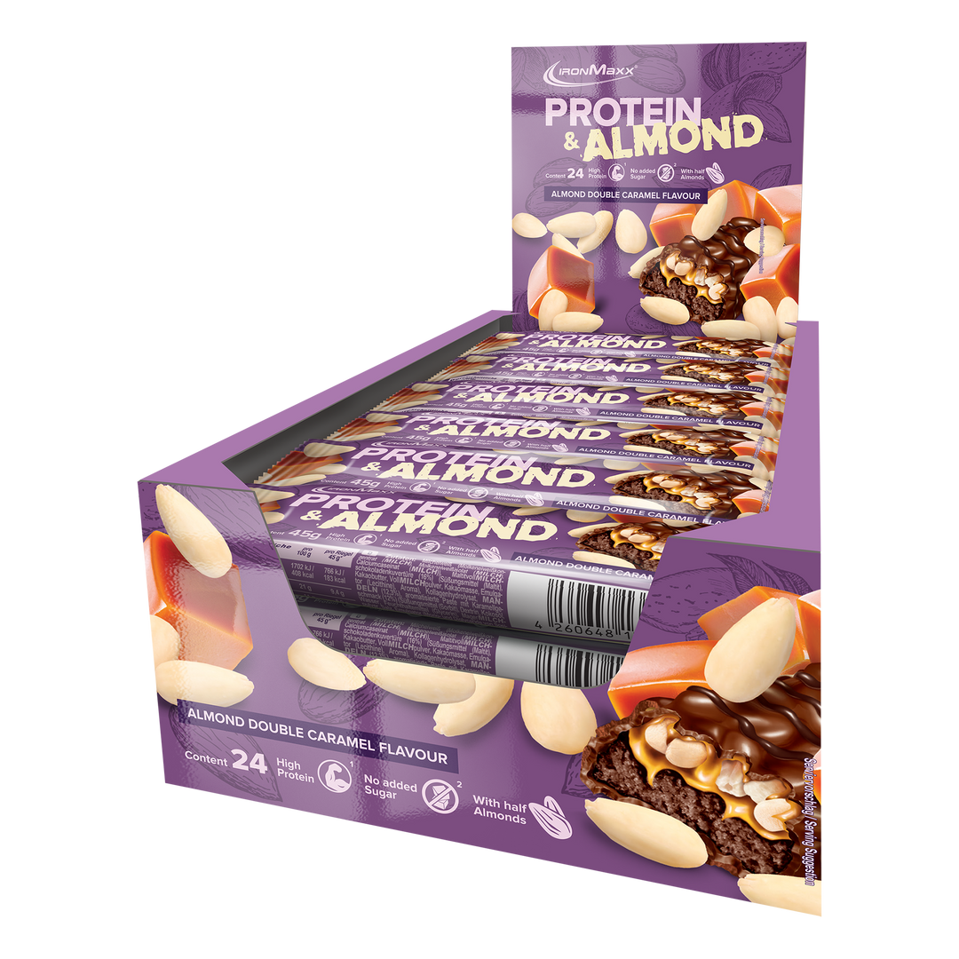<tc>Protein</tc> & Almond (24x45g) - Almond Double Caramel
