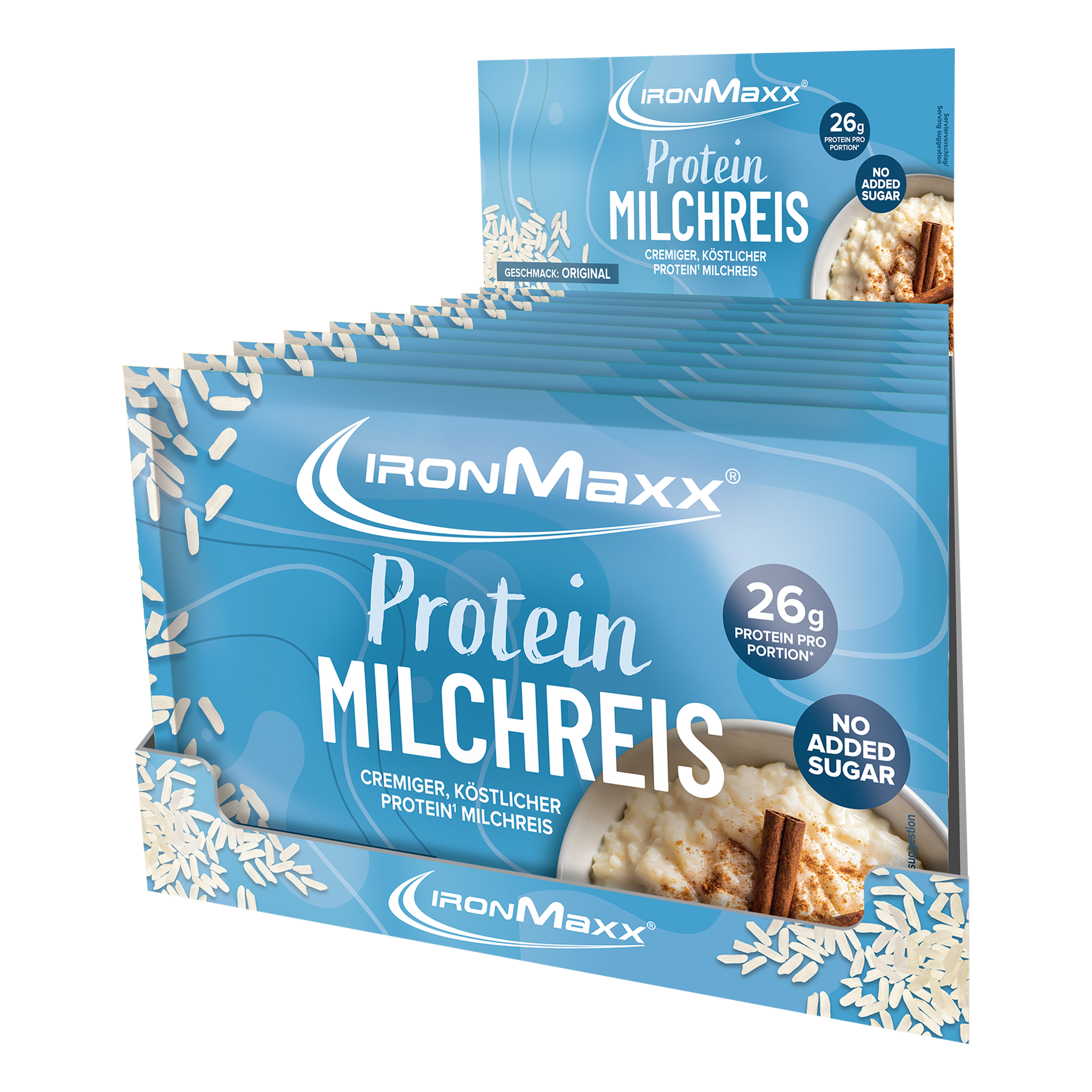 <tc>Protein Breakfast Sachets (10x60g) - Rice Pudding</tc>