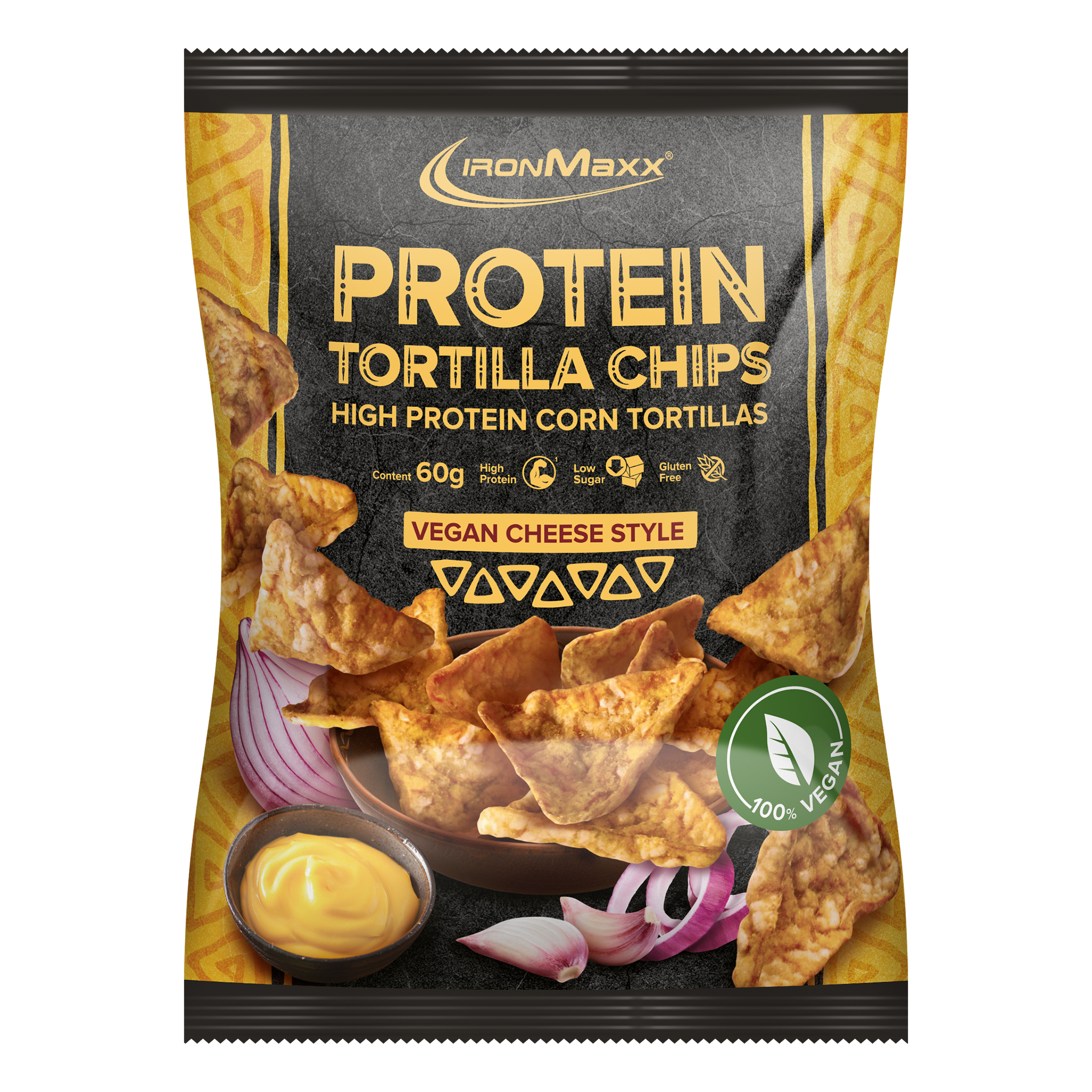 <tc>Protein Tortilla Chips</tc> 1,0 (60g) - <tc>Vegan</tc> Saveur Fromage
