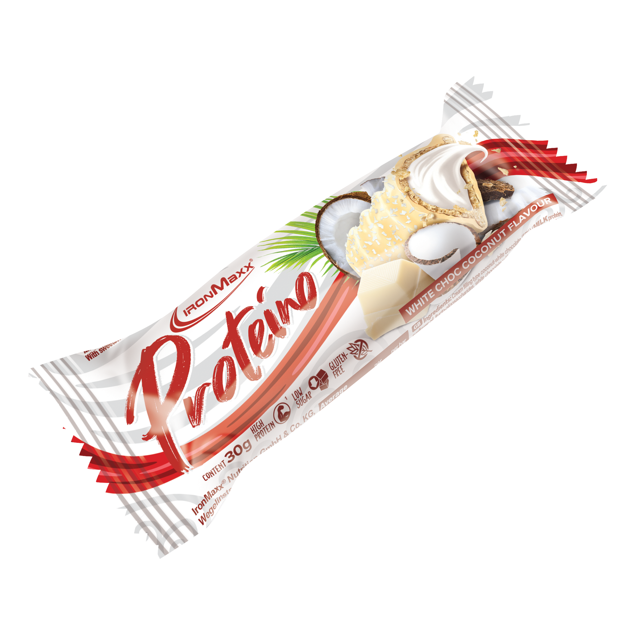 <tc>Proteino (12x30g) - Chocolat blanc noix de coco</tc>