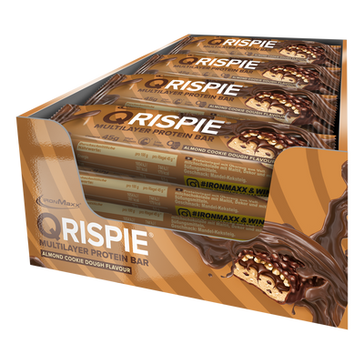Qrispie <tc>Protein</tc> Barre (16x45g) - Pâte à cookie aux amandes
