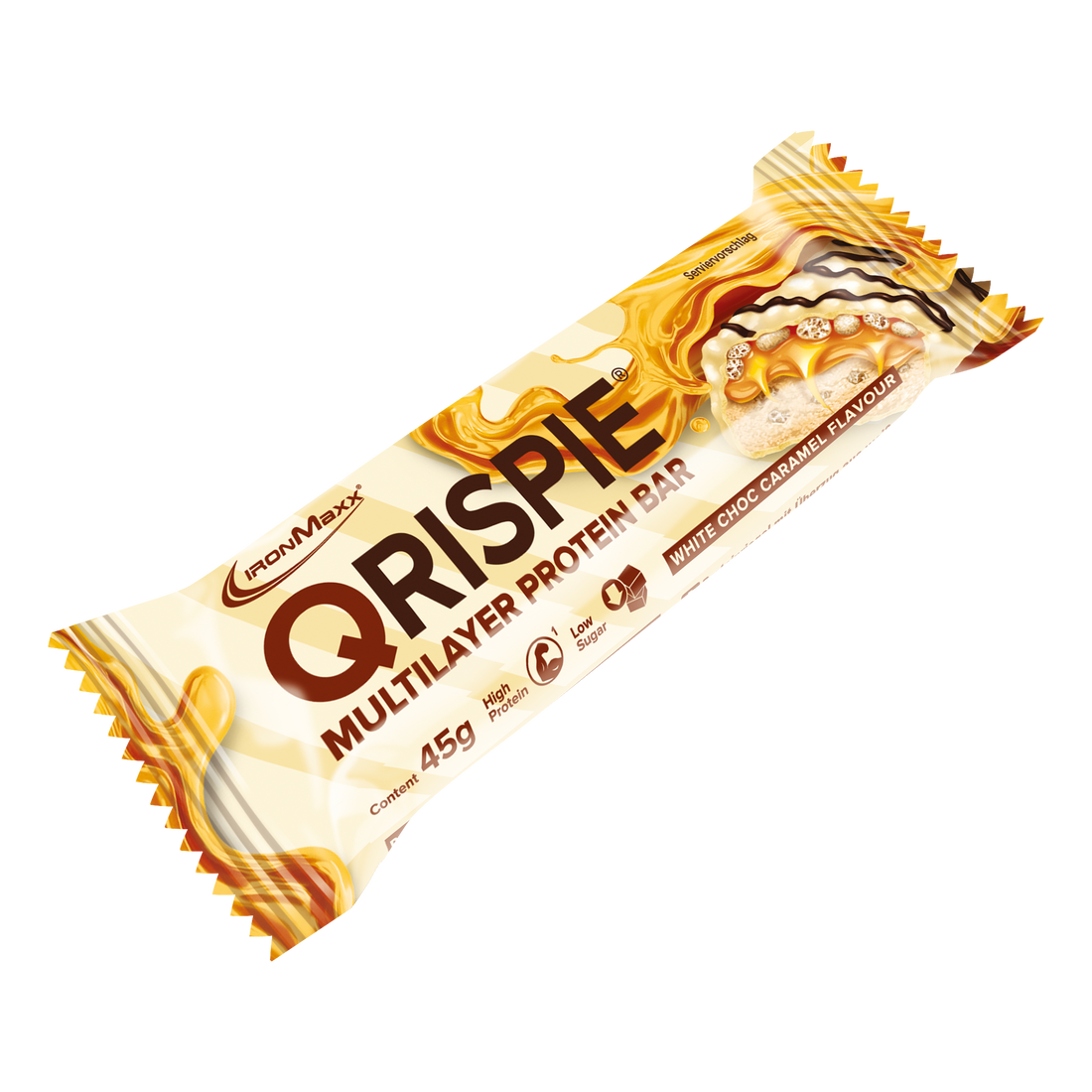 Qrispie Protein Riegel (45g) - White Choc Caramel