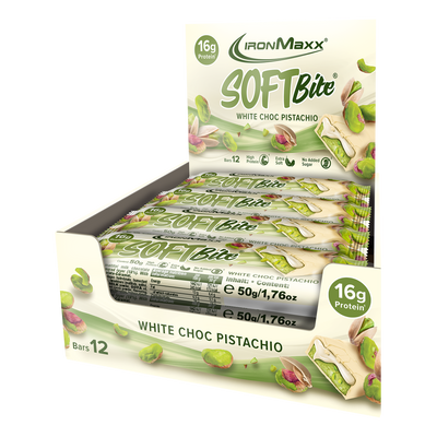 Softbite (12x50g) - White Chocolate Pistachio