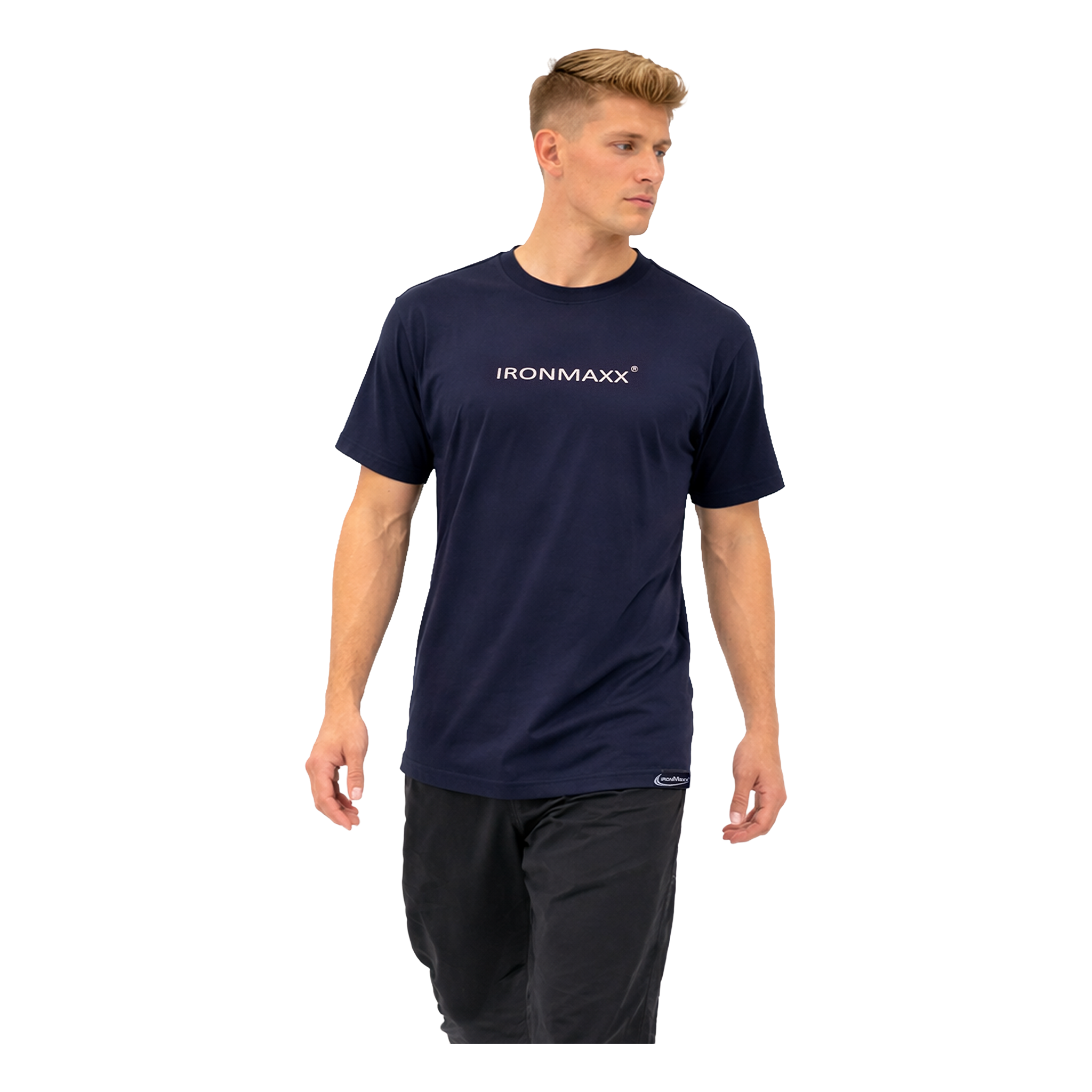 Camiseta Hombre Azul Oscuro - Hombre L