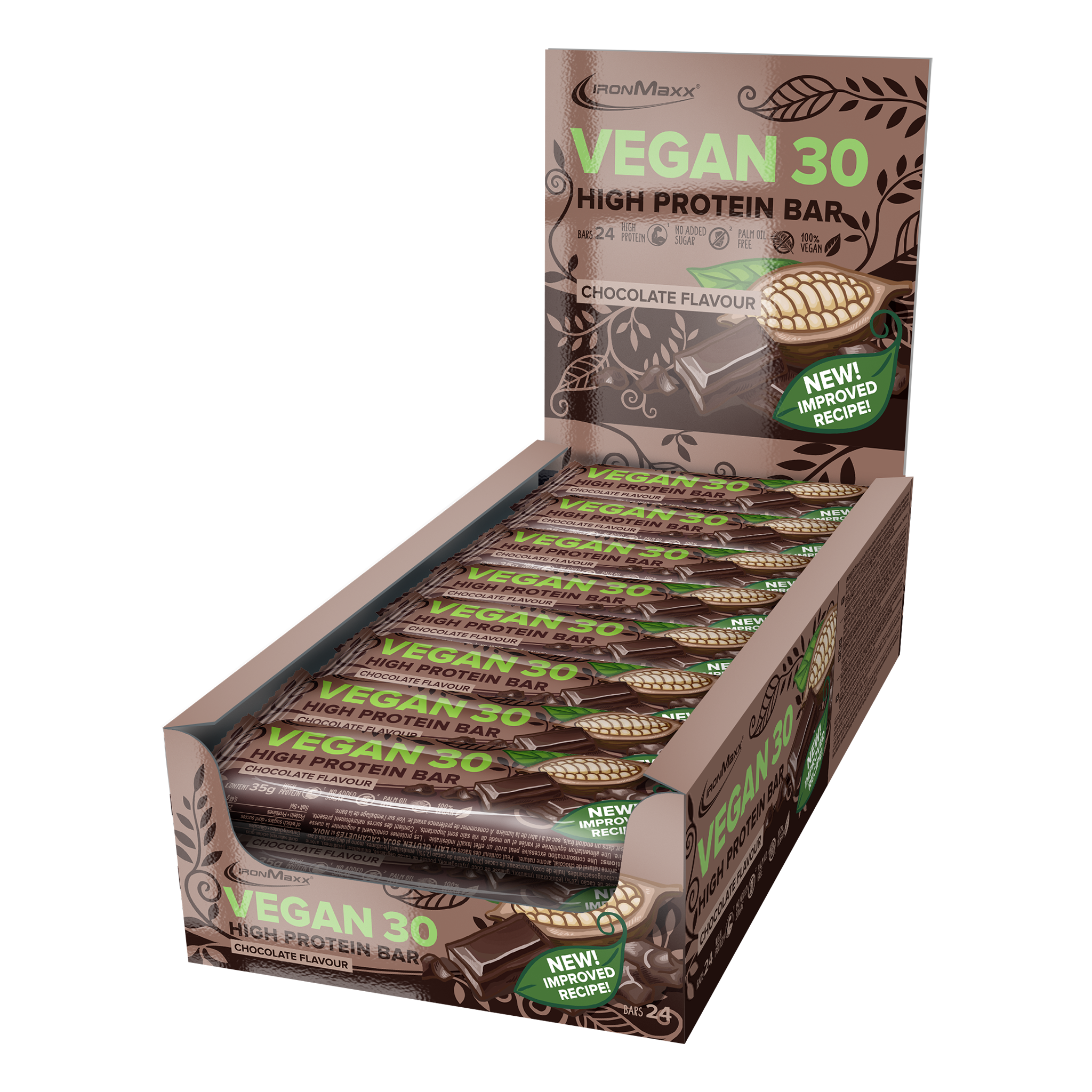 Vegan 30 Protein Riegel (24x35g) - Schokolade