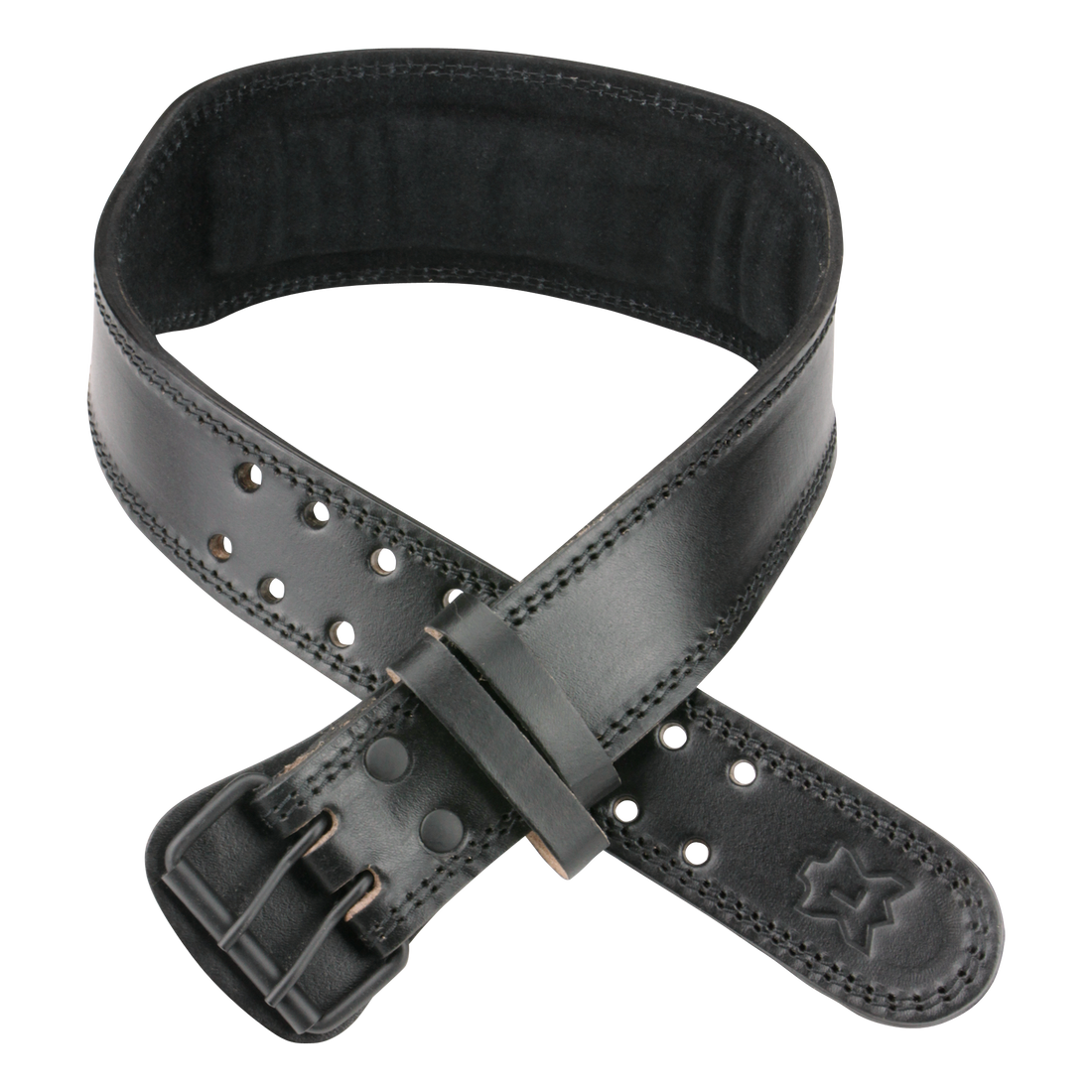 Premium Lifting Belt Black Leather - M